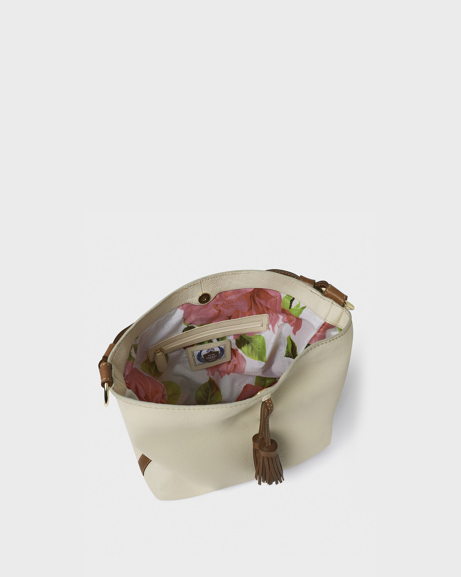 Image number 4 of The Savanna Leather Hobo in Ivory