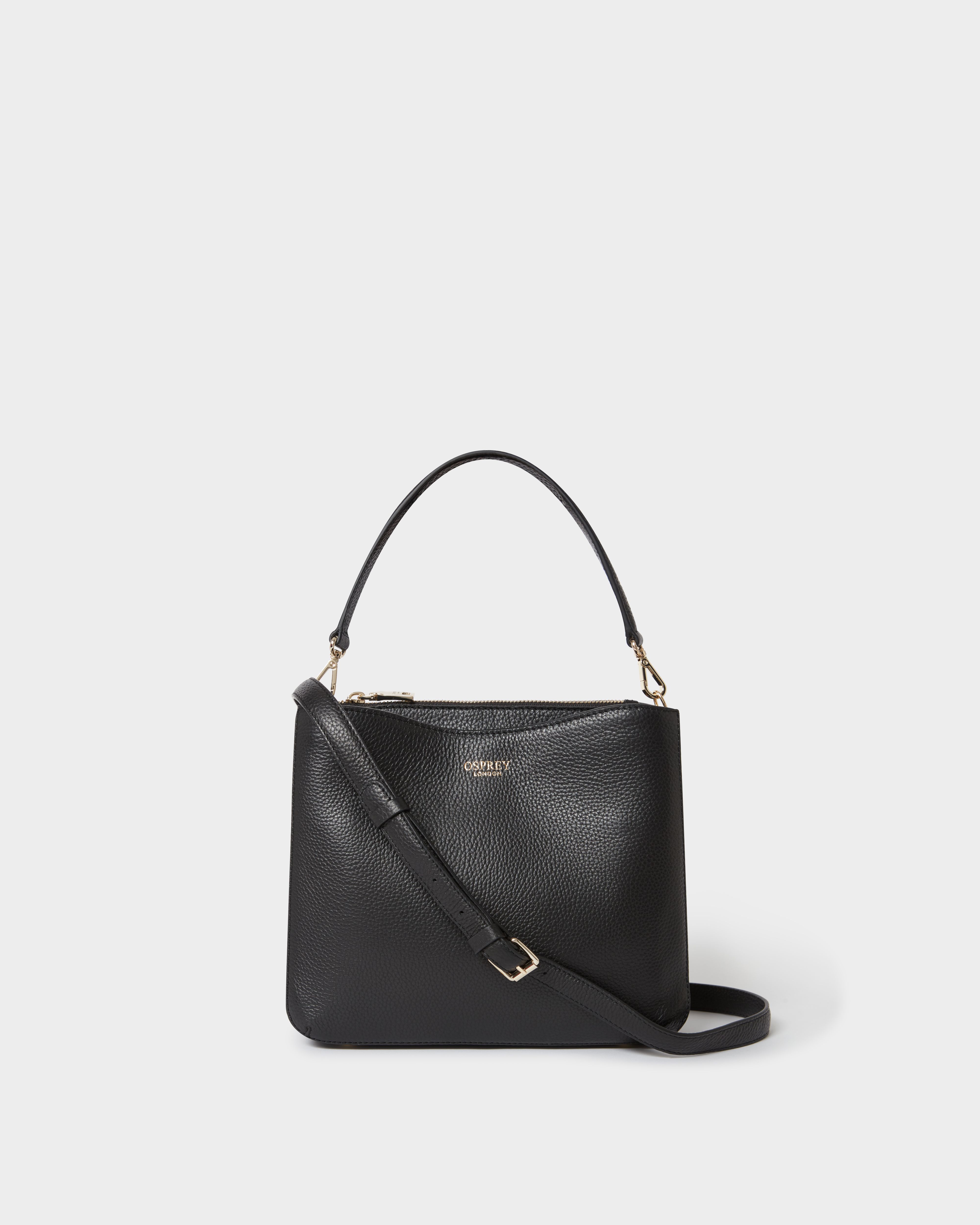 The Winchester Leather Grab Bag in Black