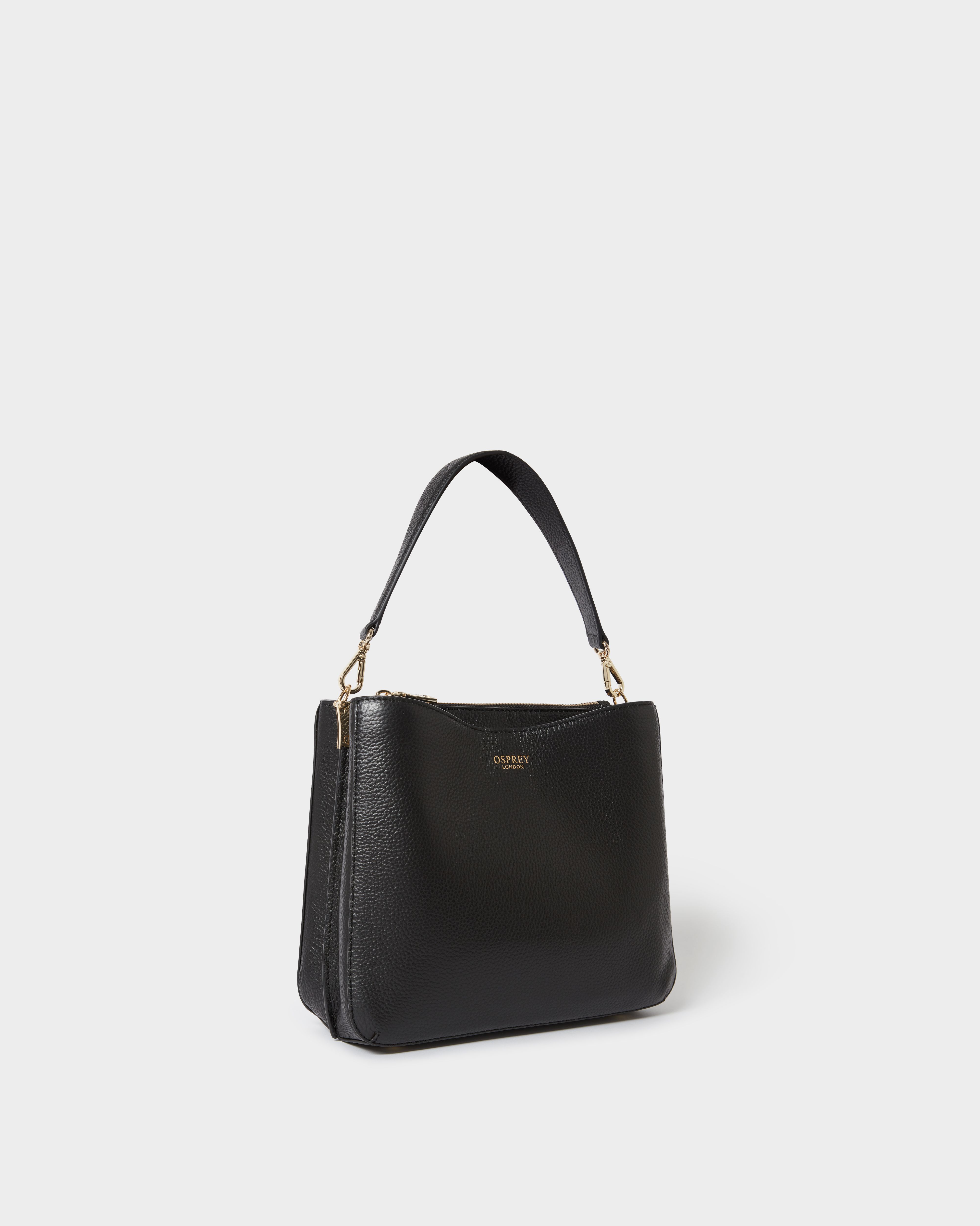 The Winchester Leather Grab Bag in Black