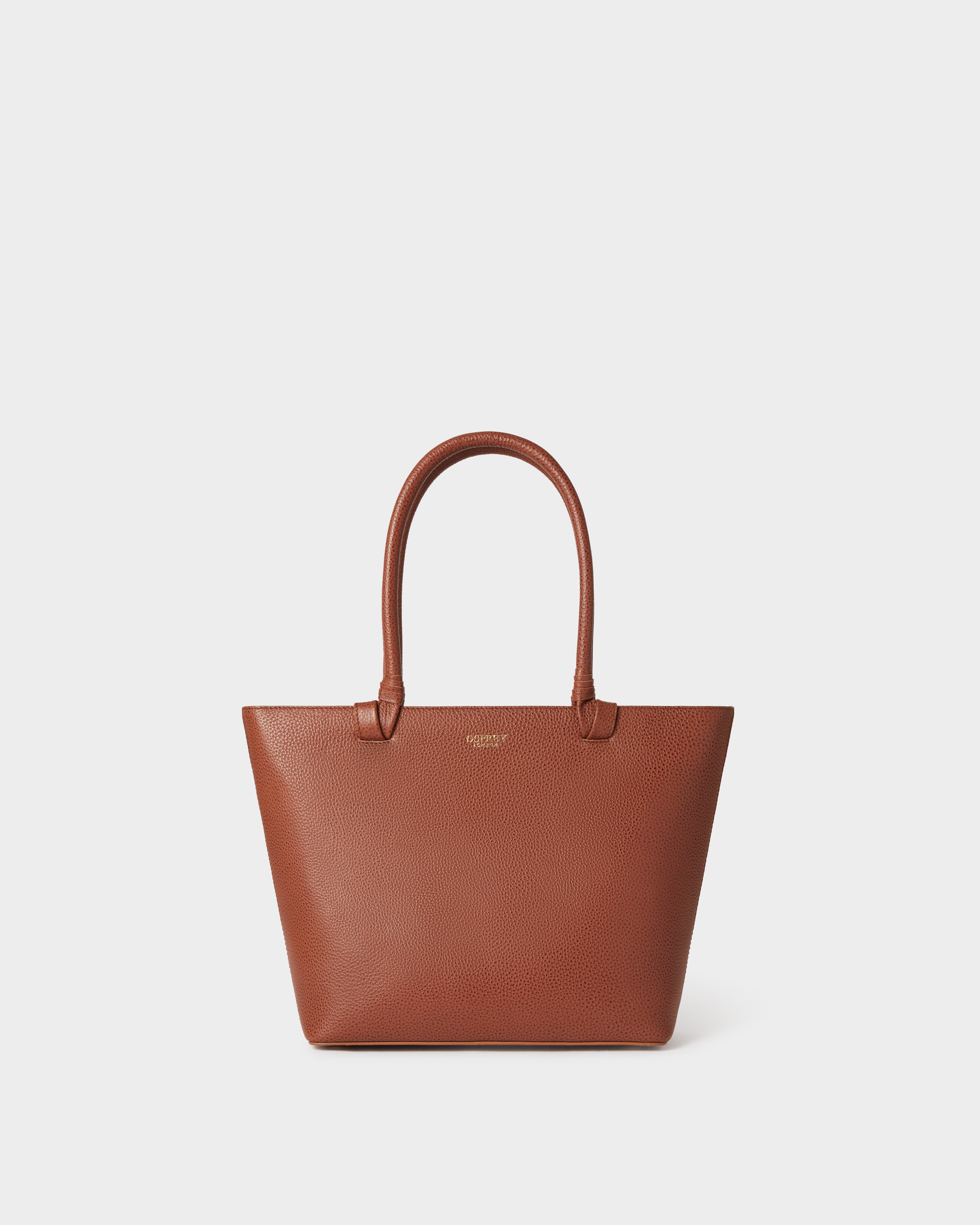 The Collier Leather Tote in Tan