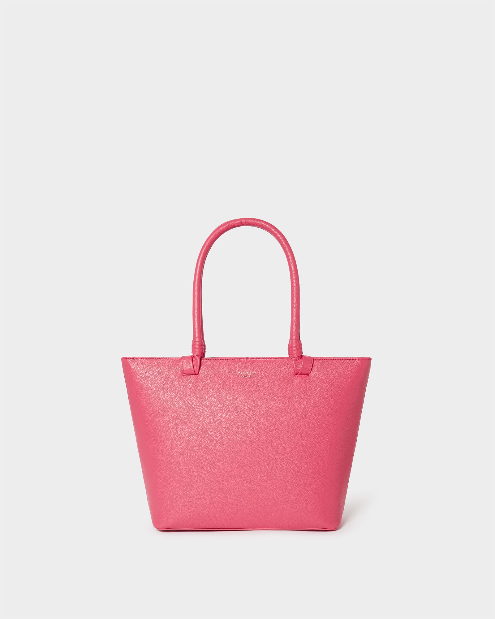 The Collier Leather Tote in Cerise