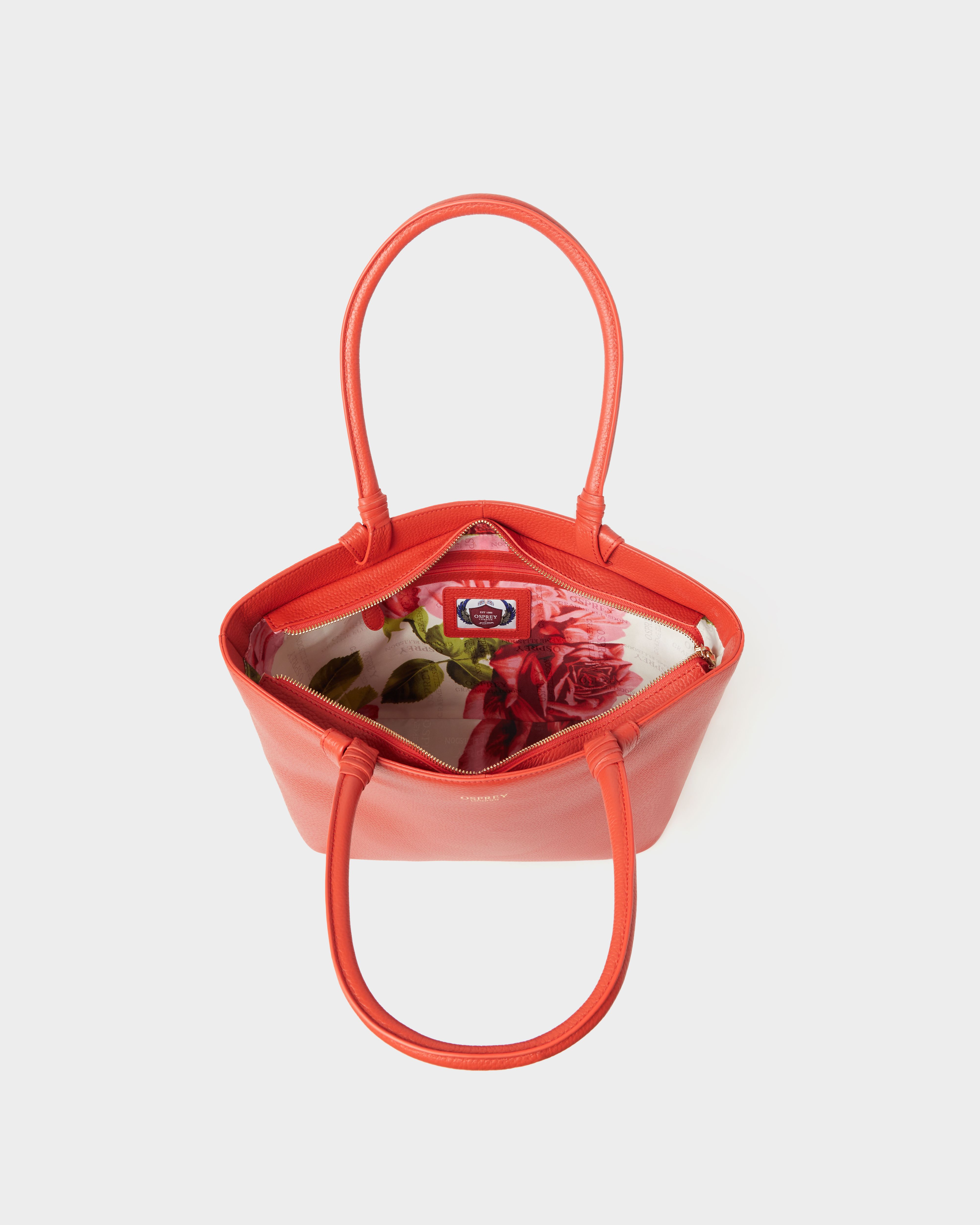Image number 3 of The Collier Leather Tote in Chili
