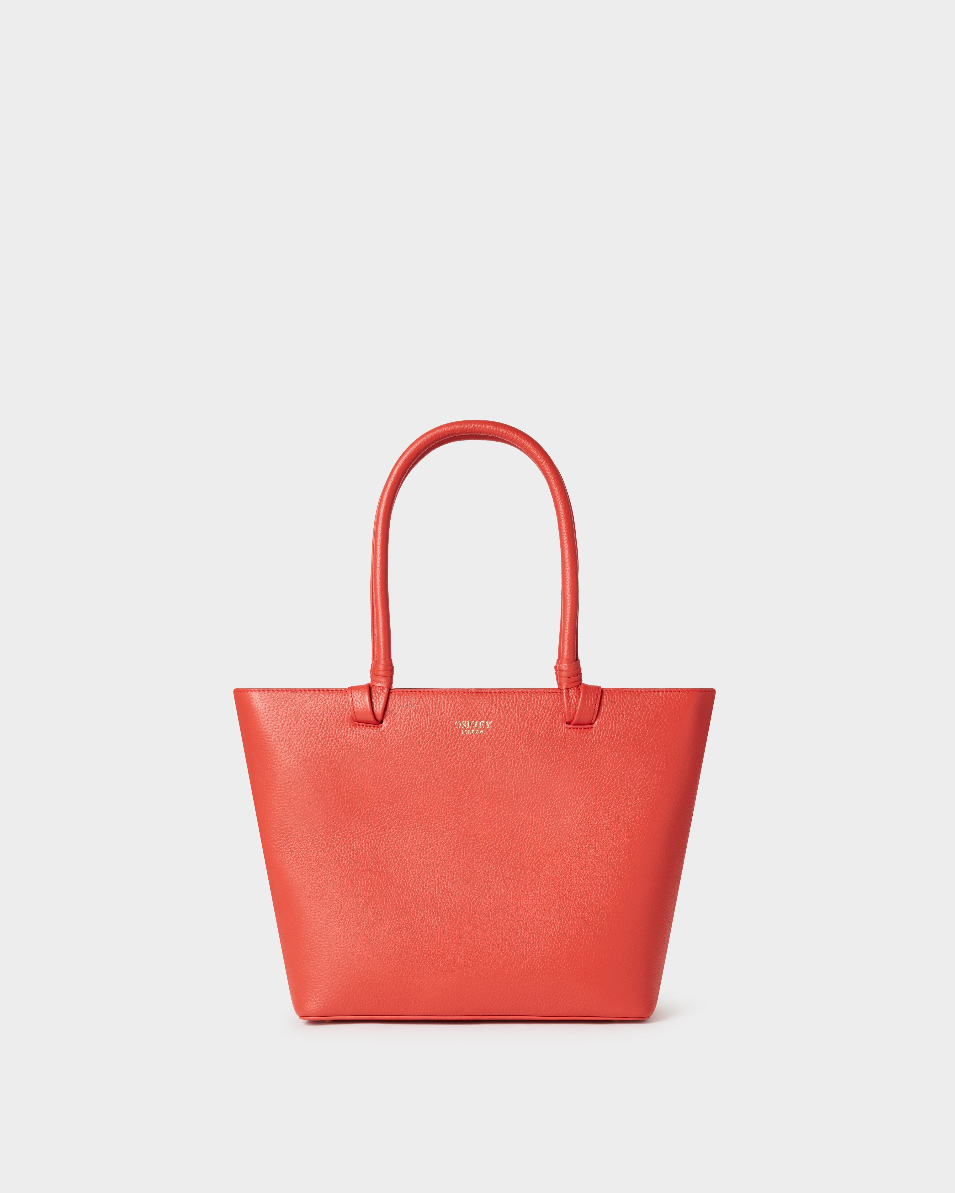 The Collier Leather Tote in Chili