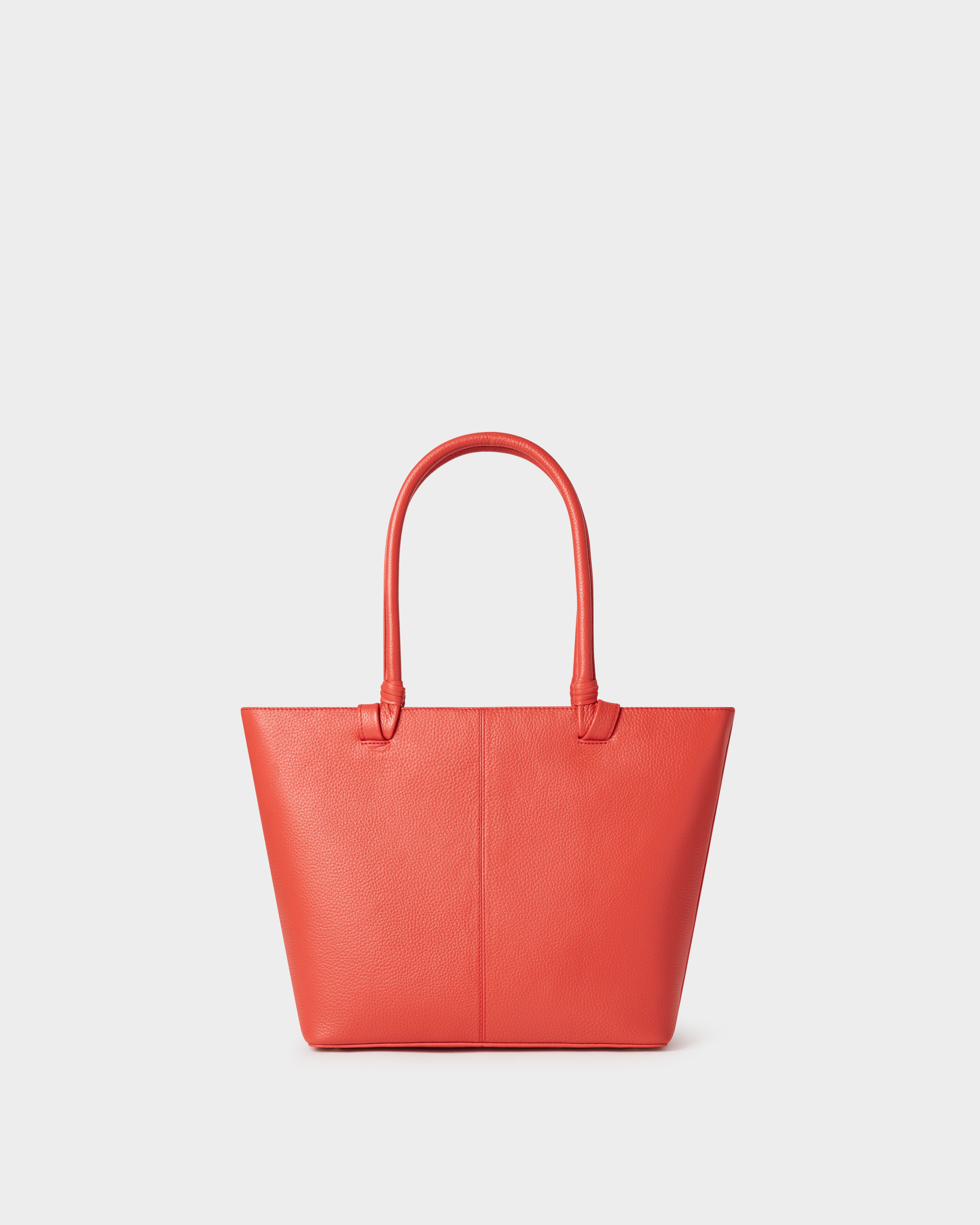 Image number 4 of The Collier Leather Tote in Chili