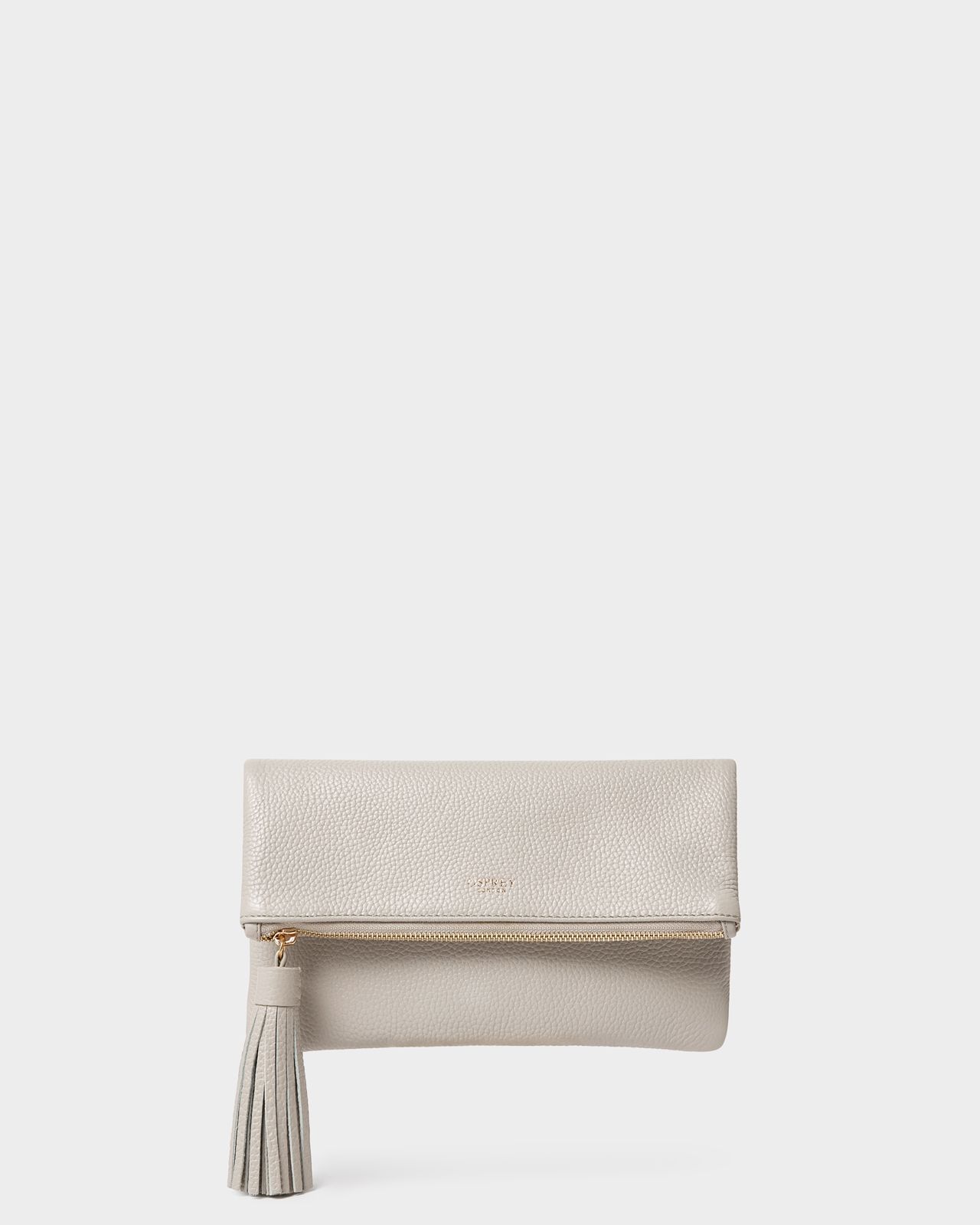 Image number 1 of The Bexley Leather Clutch in Taupe