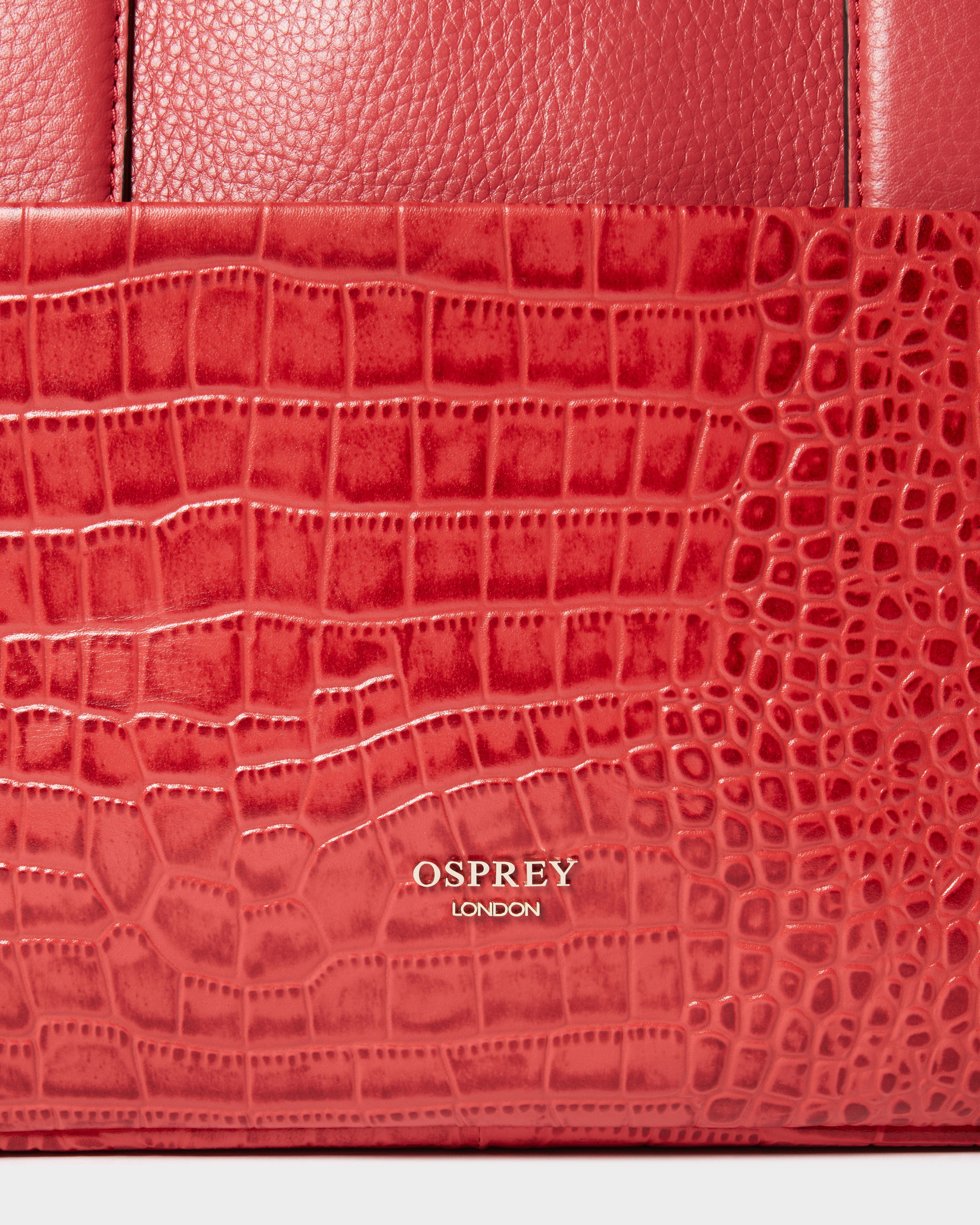 Image number 6 of The Kellie Leather Laptop Bag in Rosewood