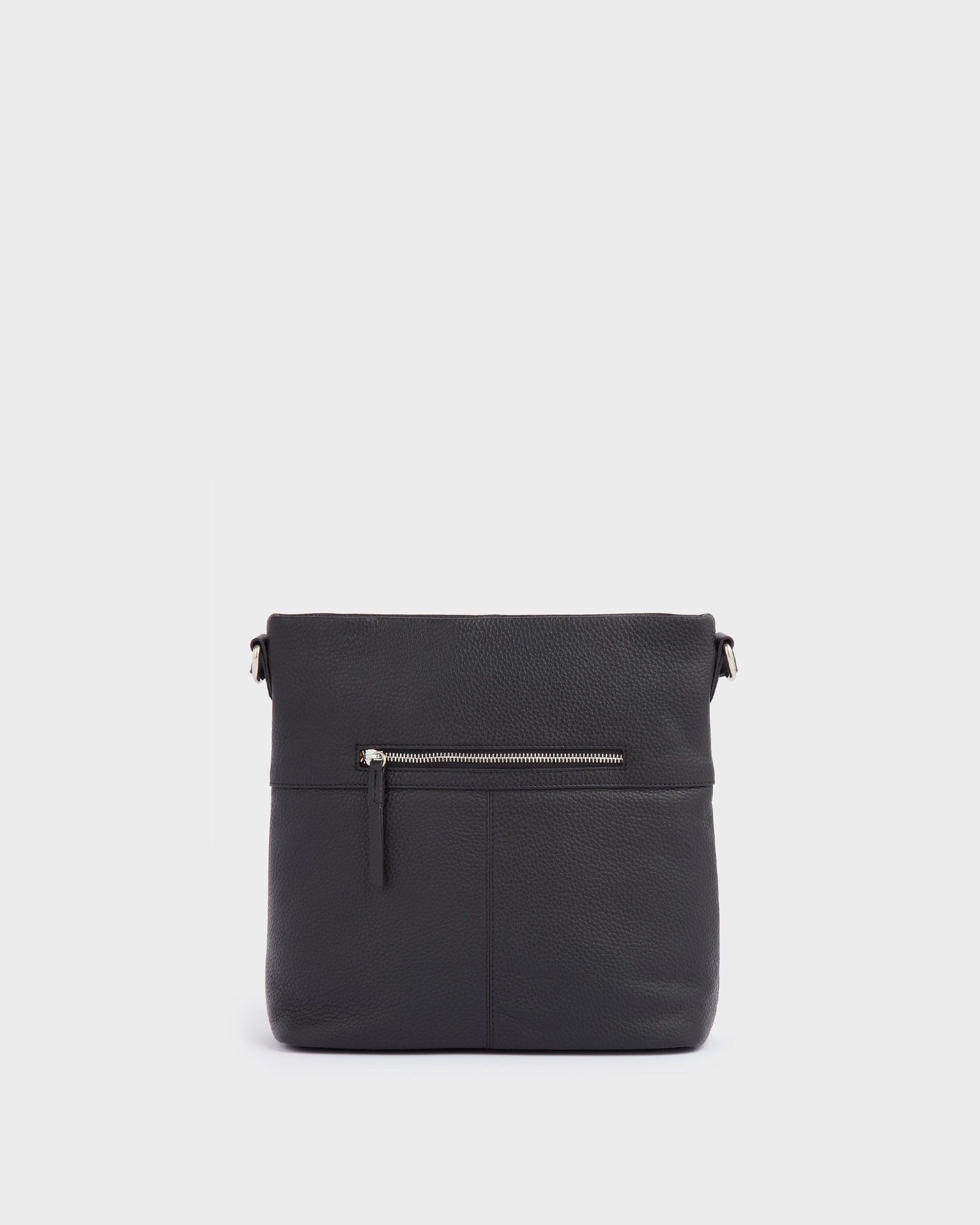 Image number 3 of The Lyra Leather Crossbody in Black