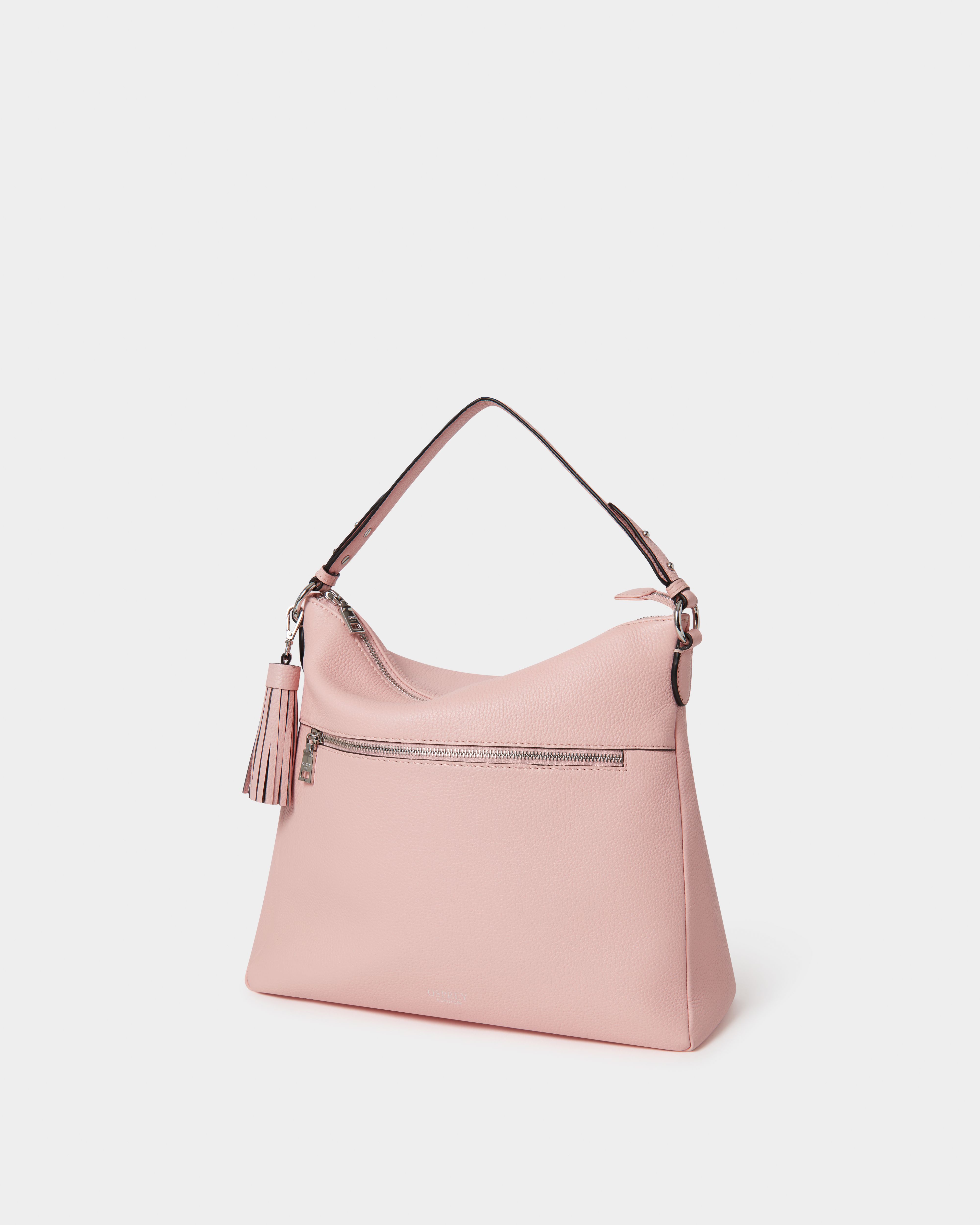 Image number 2 of The Stella Leather Hobo in Blush