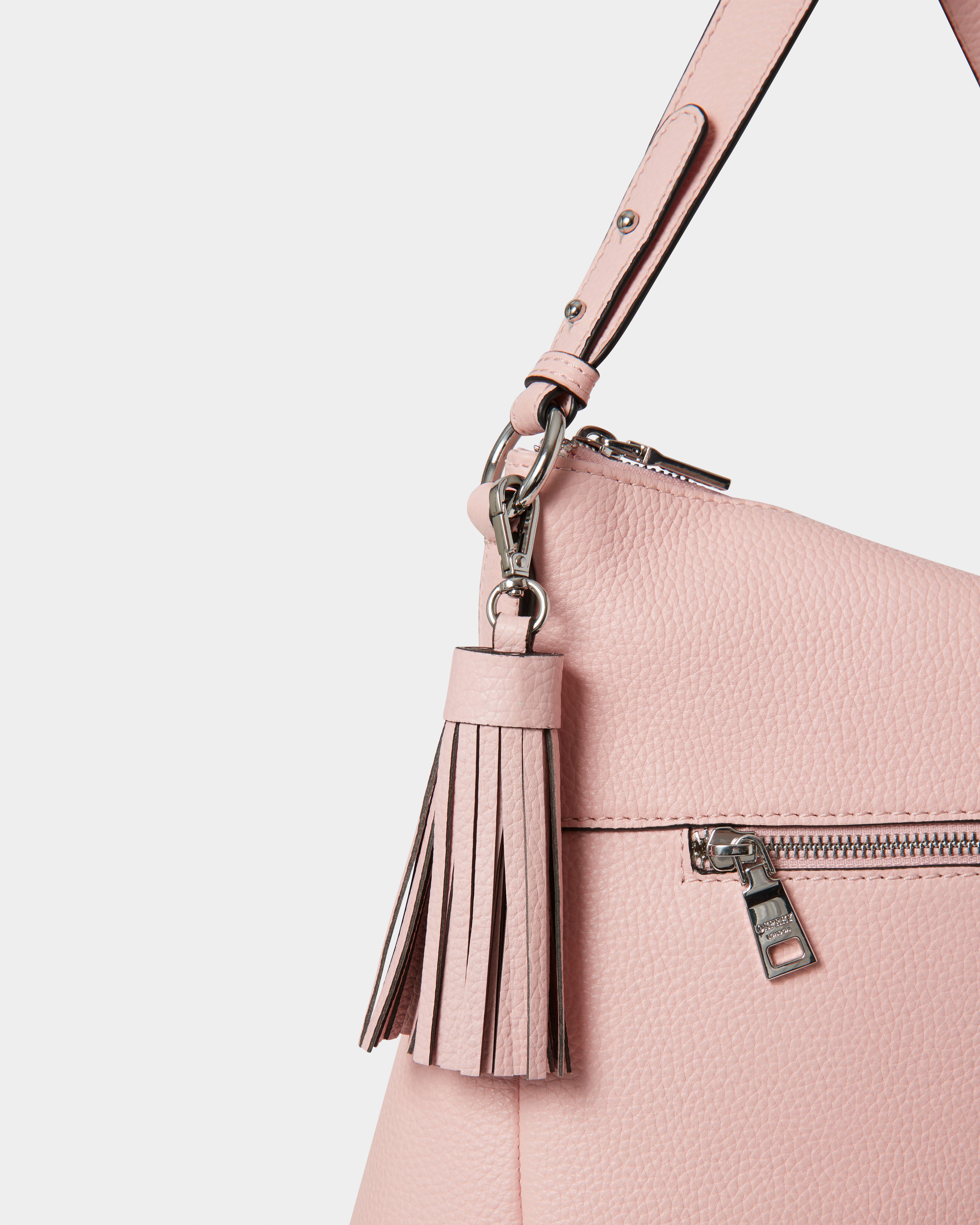 Image number 5 of The Stella Leather Hobo in Blush