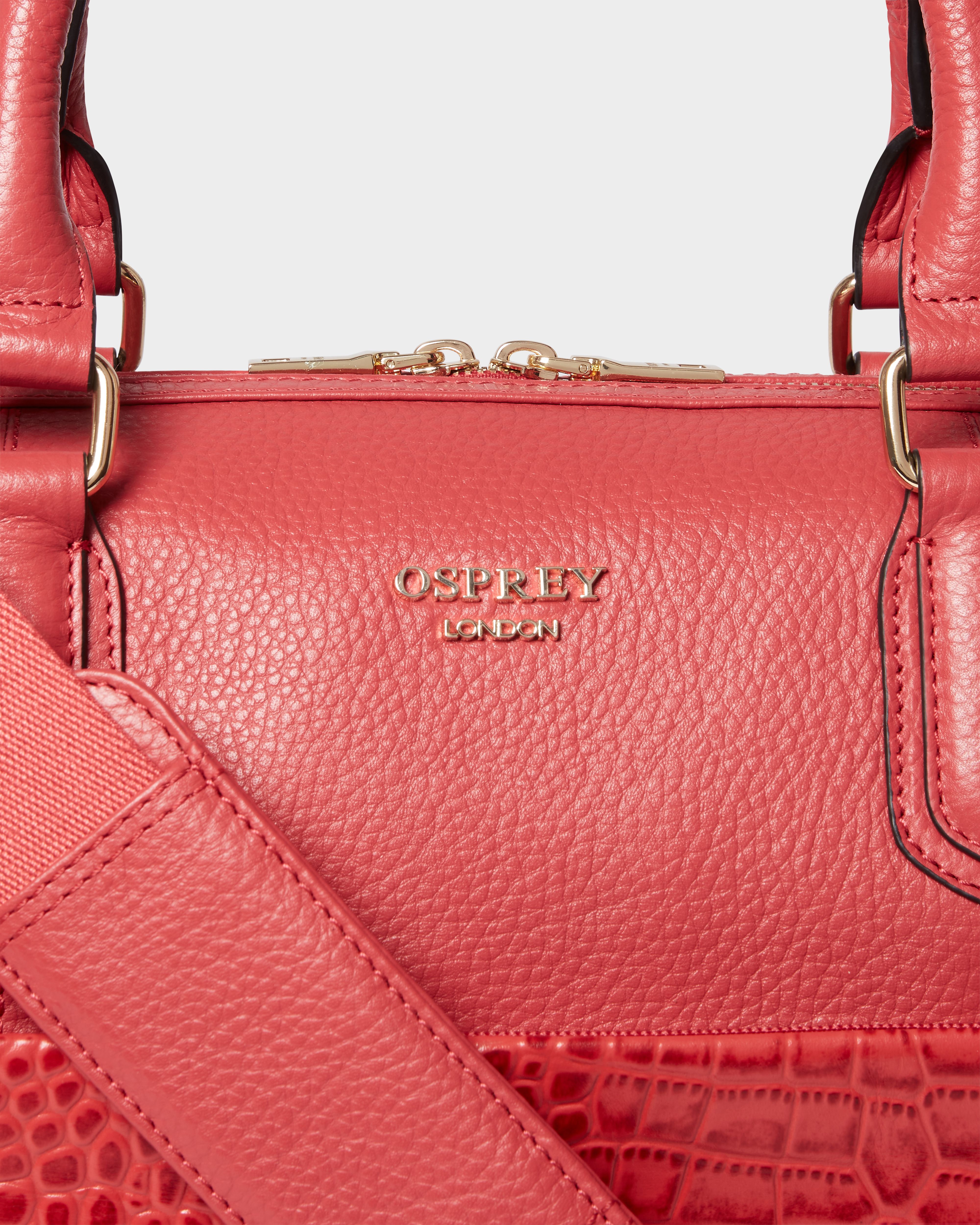 Image number 6 of The Kellie Leather Weekender in Rosewood