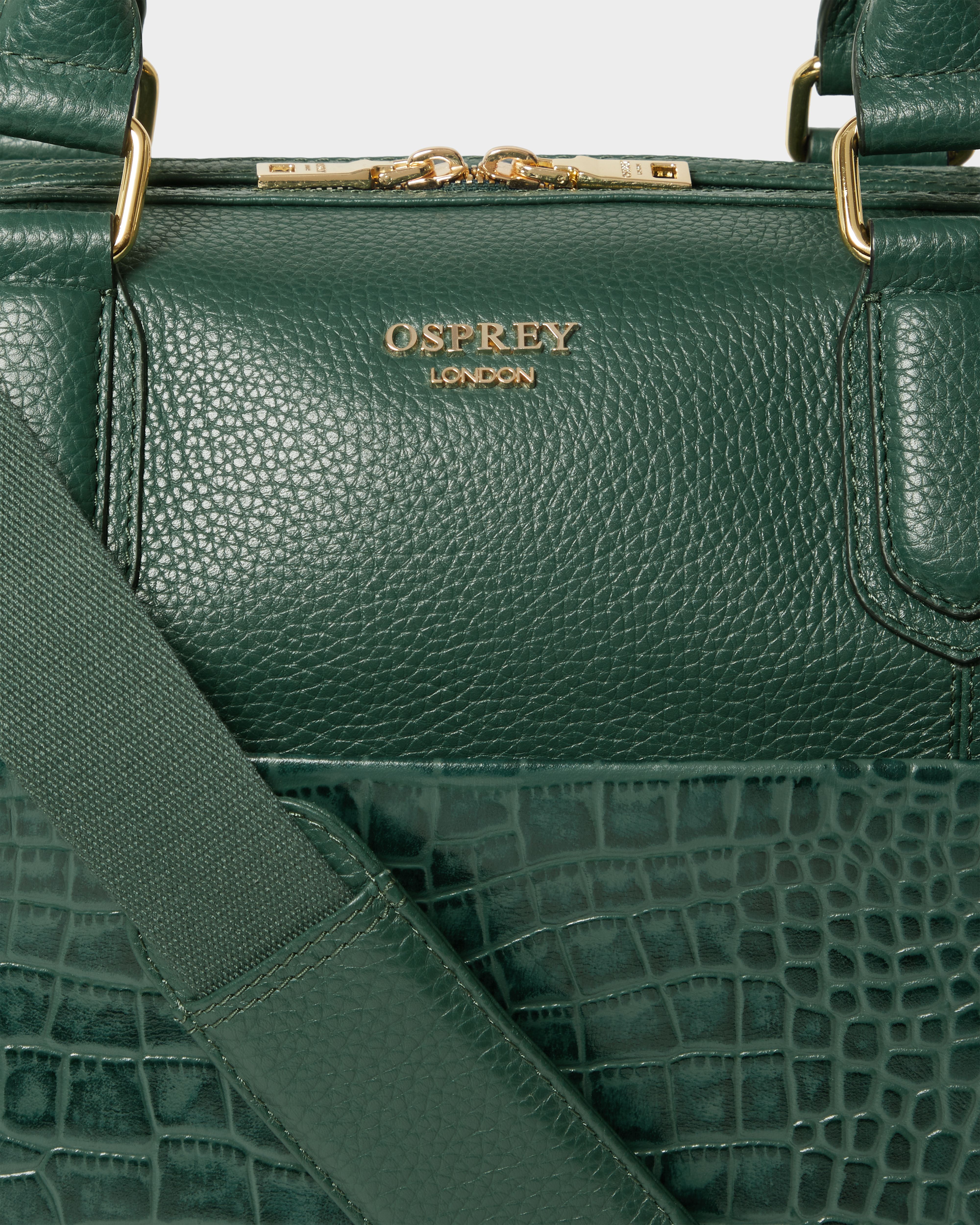 Image number 6 of The Kellie Leather Weekender in Forest