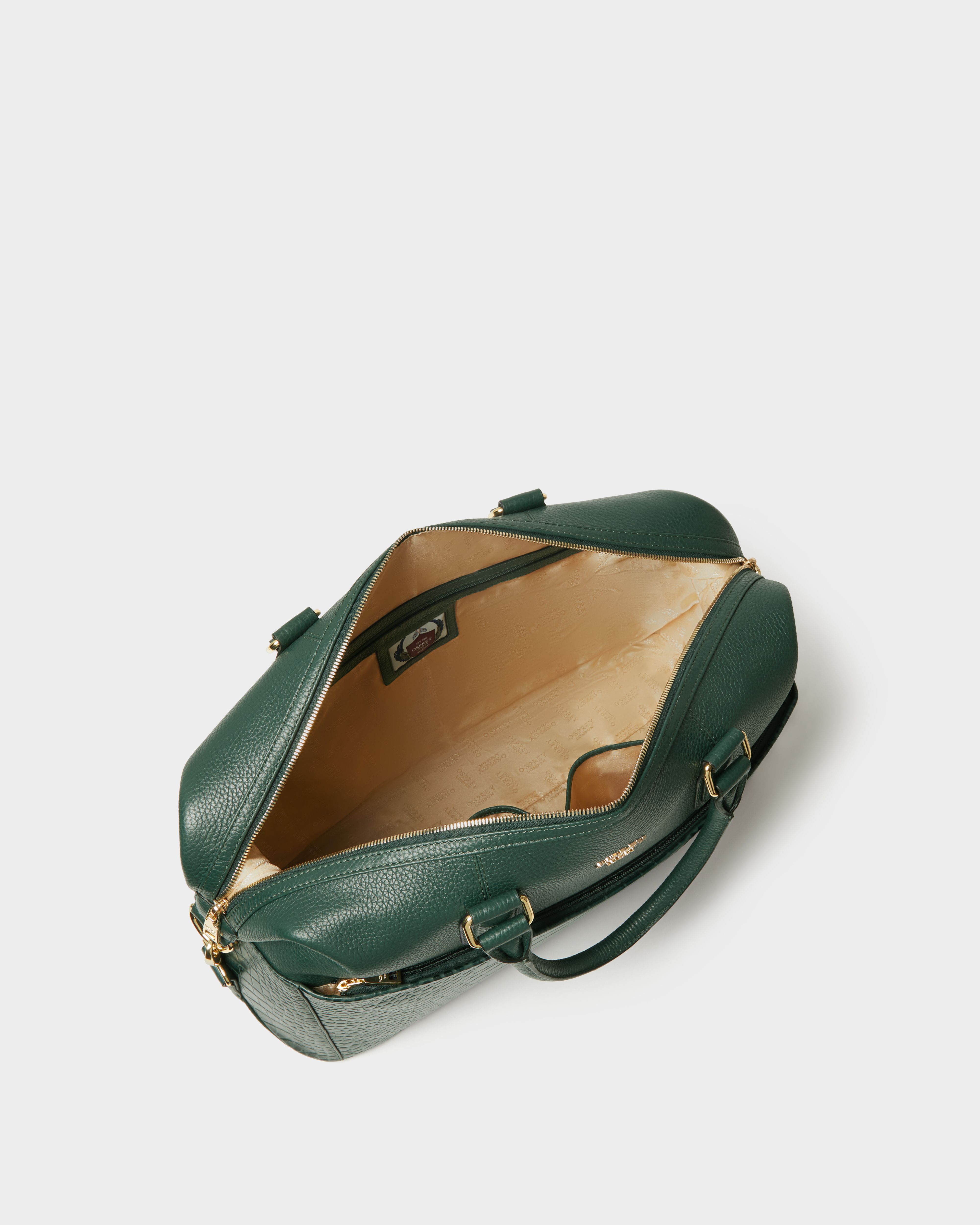 Image number 4 of The Kellie Leather Weekender in Forest