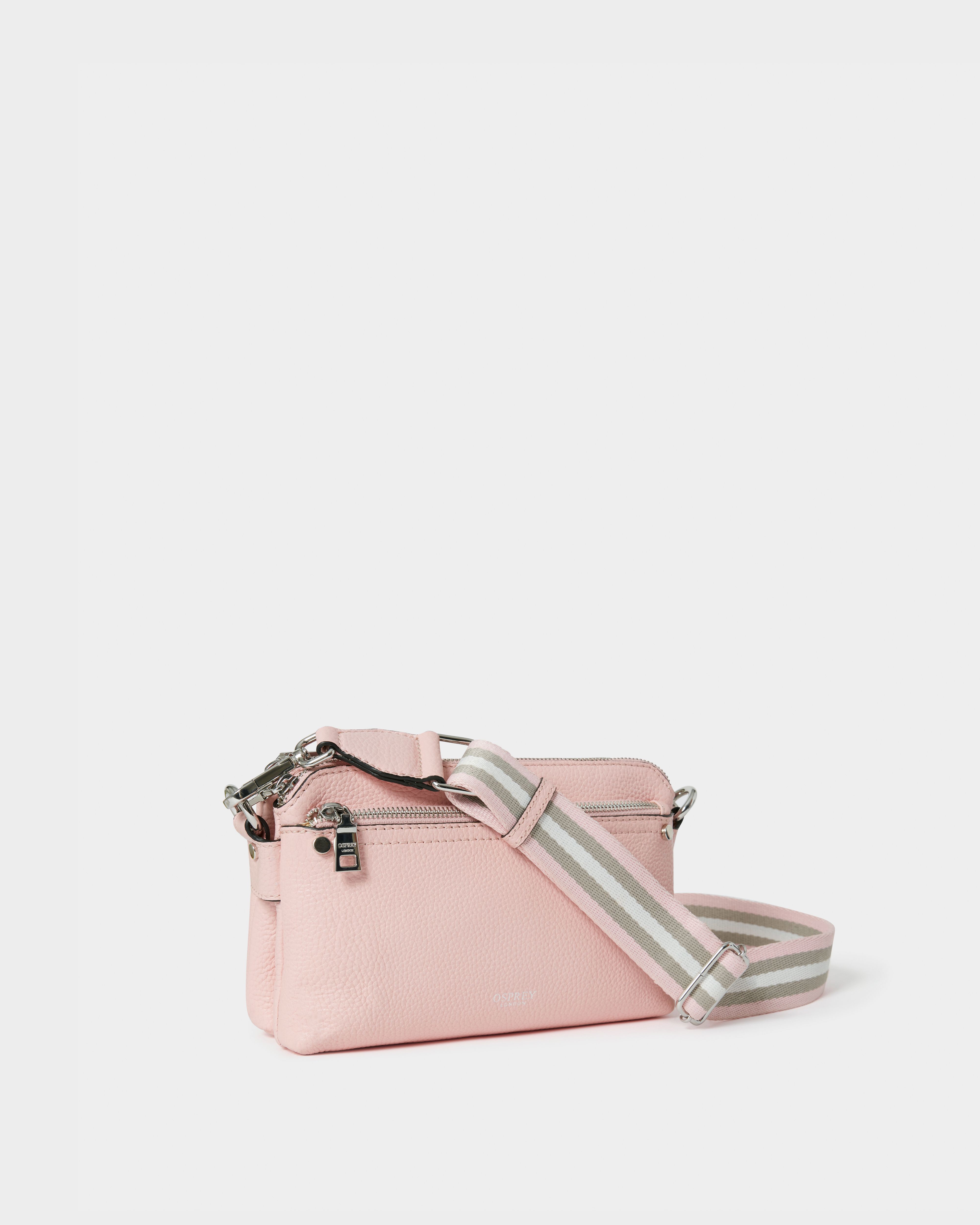 Image number 2 of The Stella Leather Crossbody in Blush