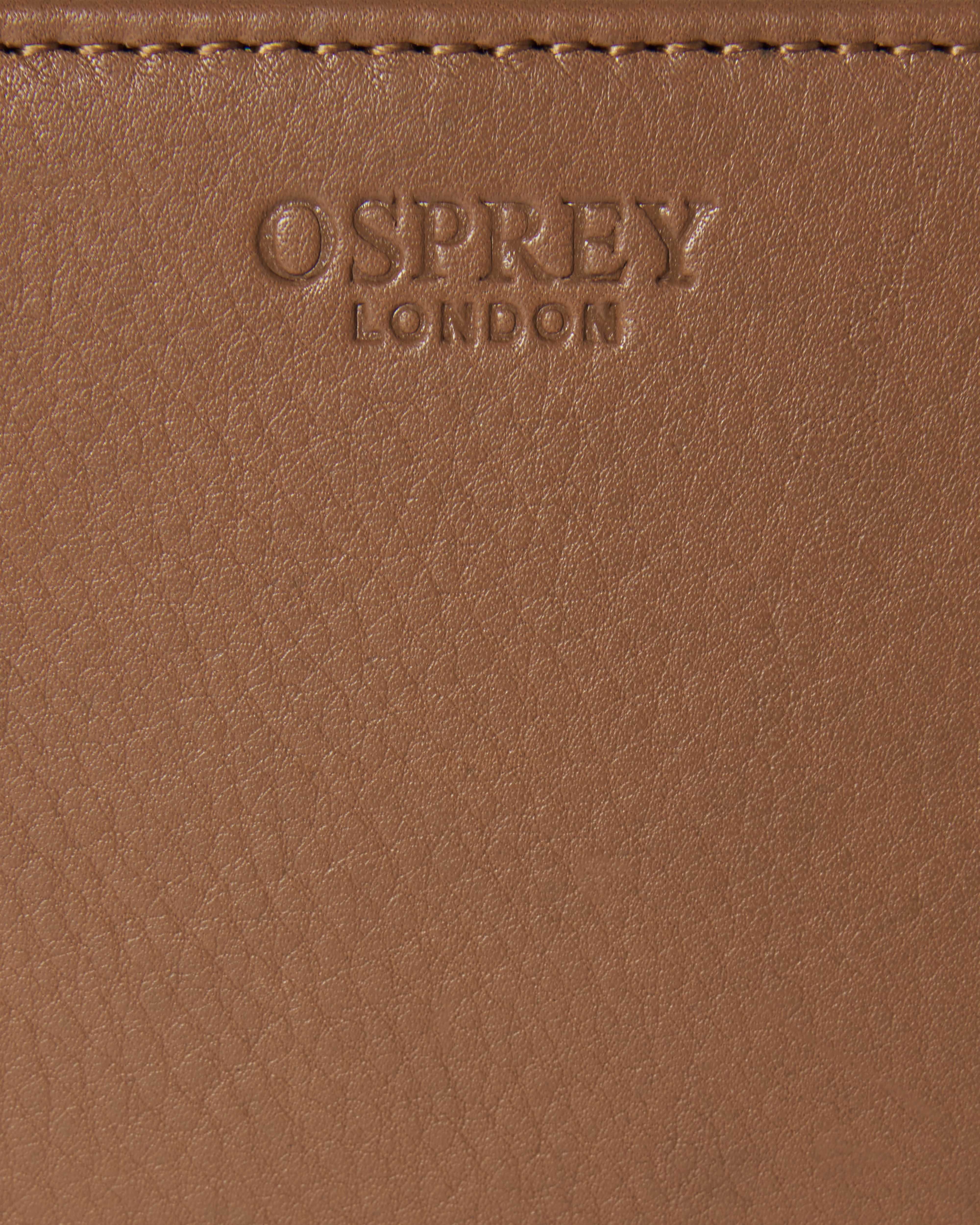Image number 5 of The Kelso Leather Mini Zip Around Purse in Tan