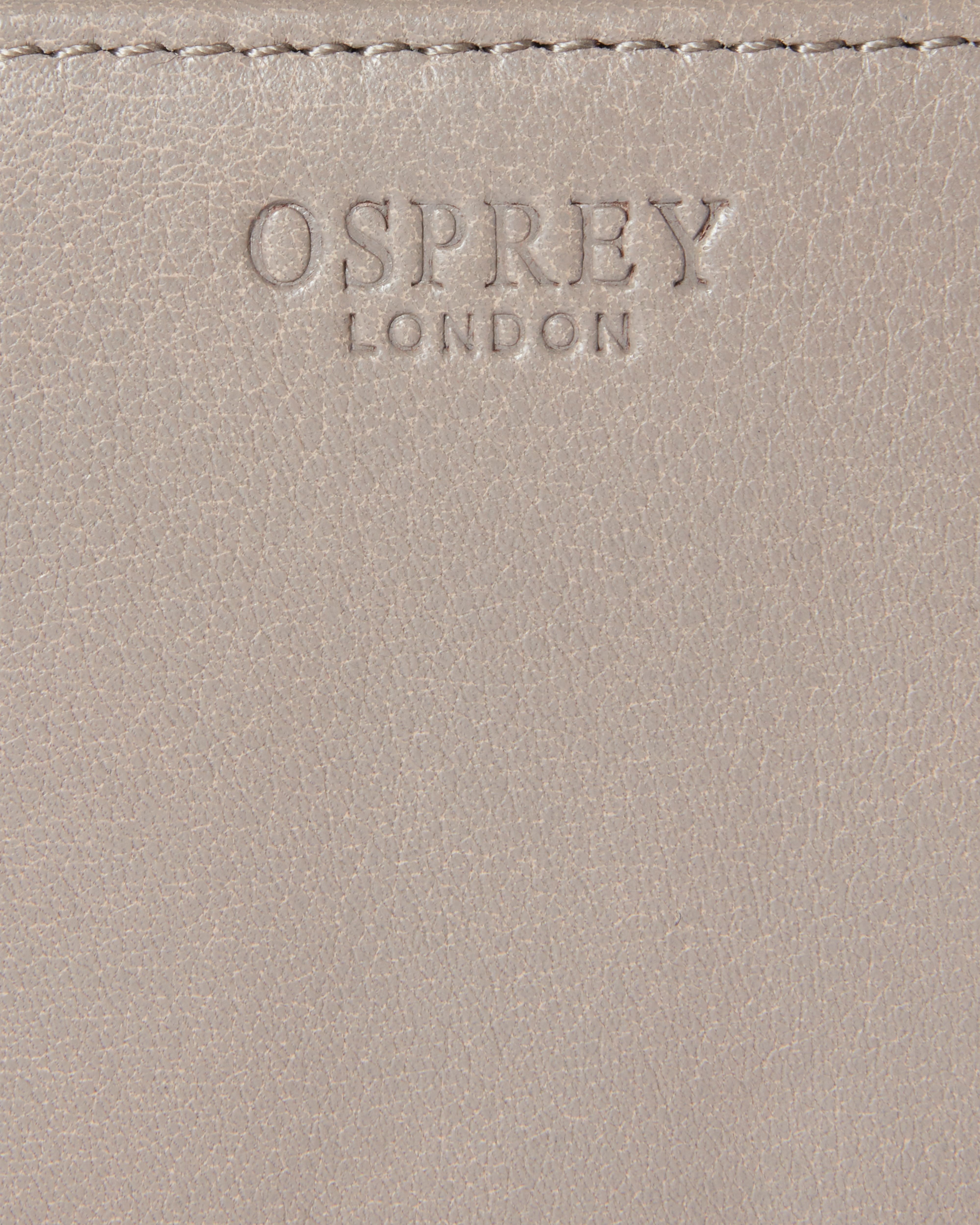 Image number 5 of The Kelso Leather Mini Zip Around Purse in Taupe