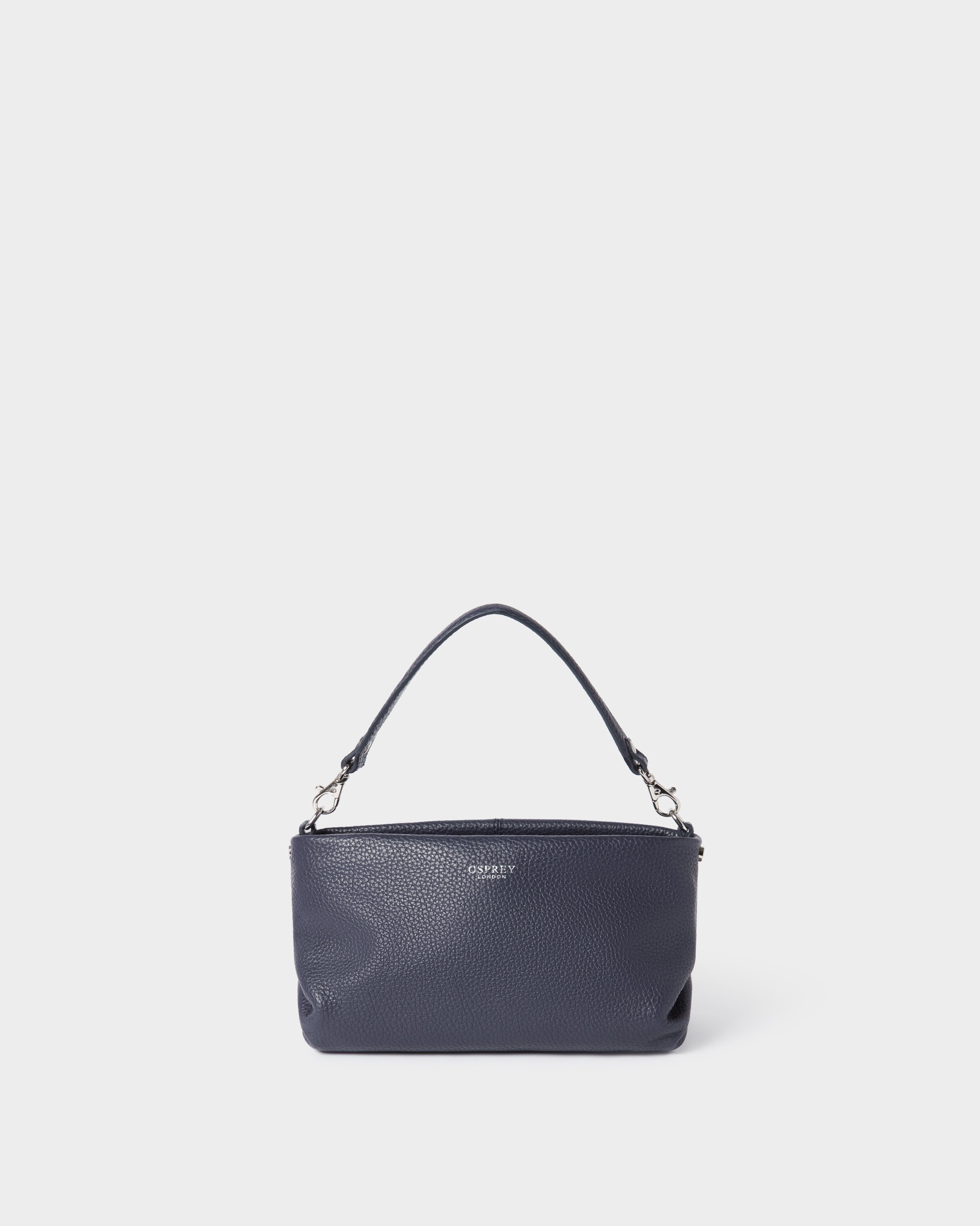 The Carina Leather Shrug in Navy