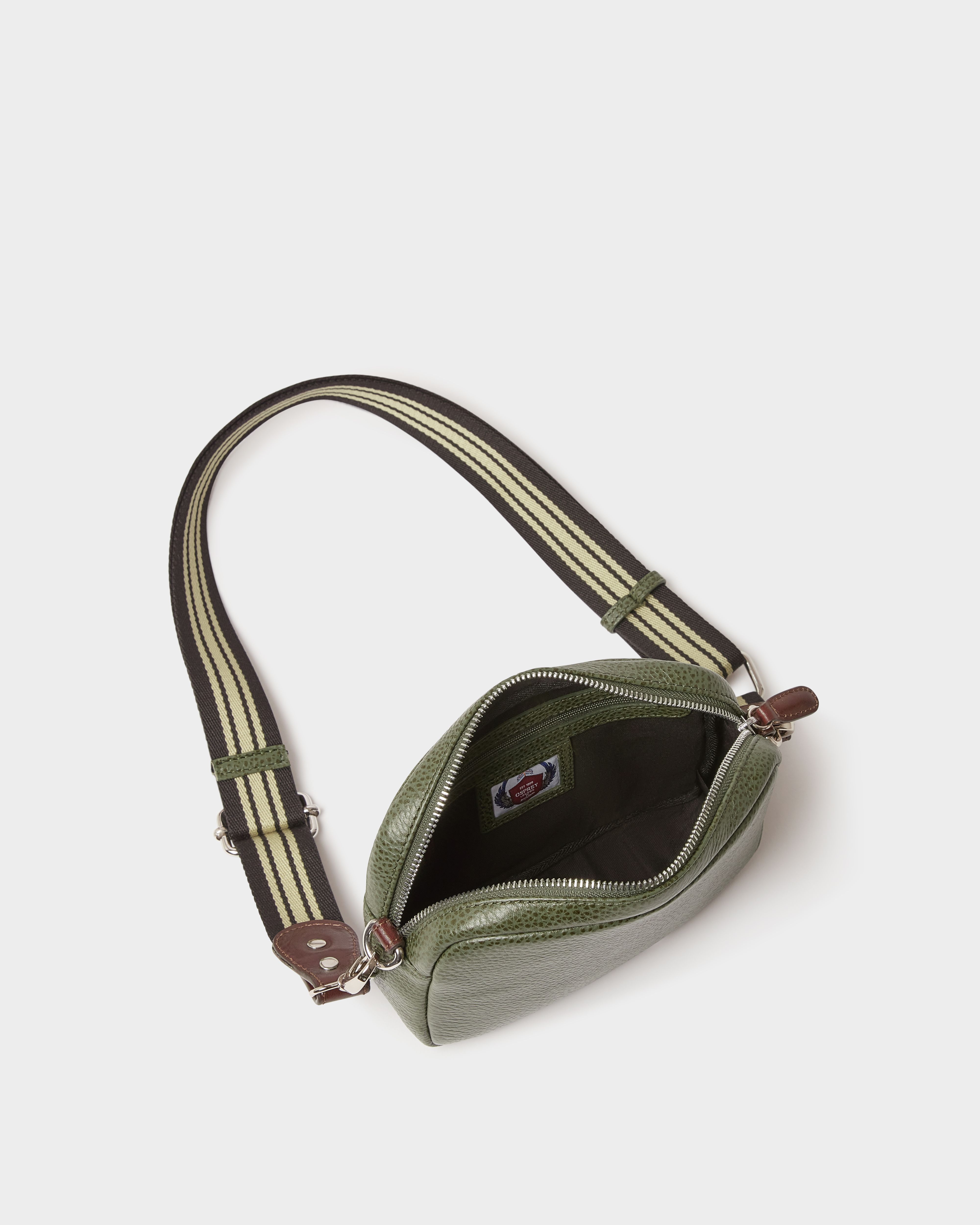 Image number 3 of The Chiswick Leather Crossbodyin Khaki