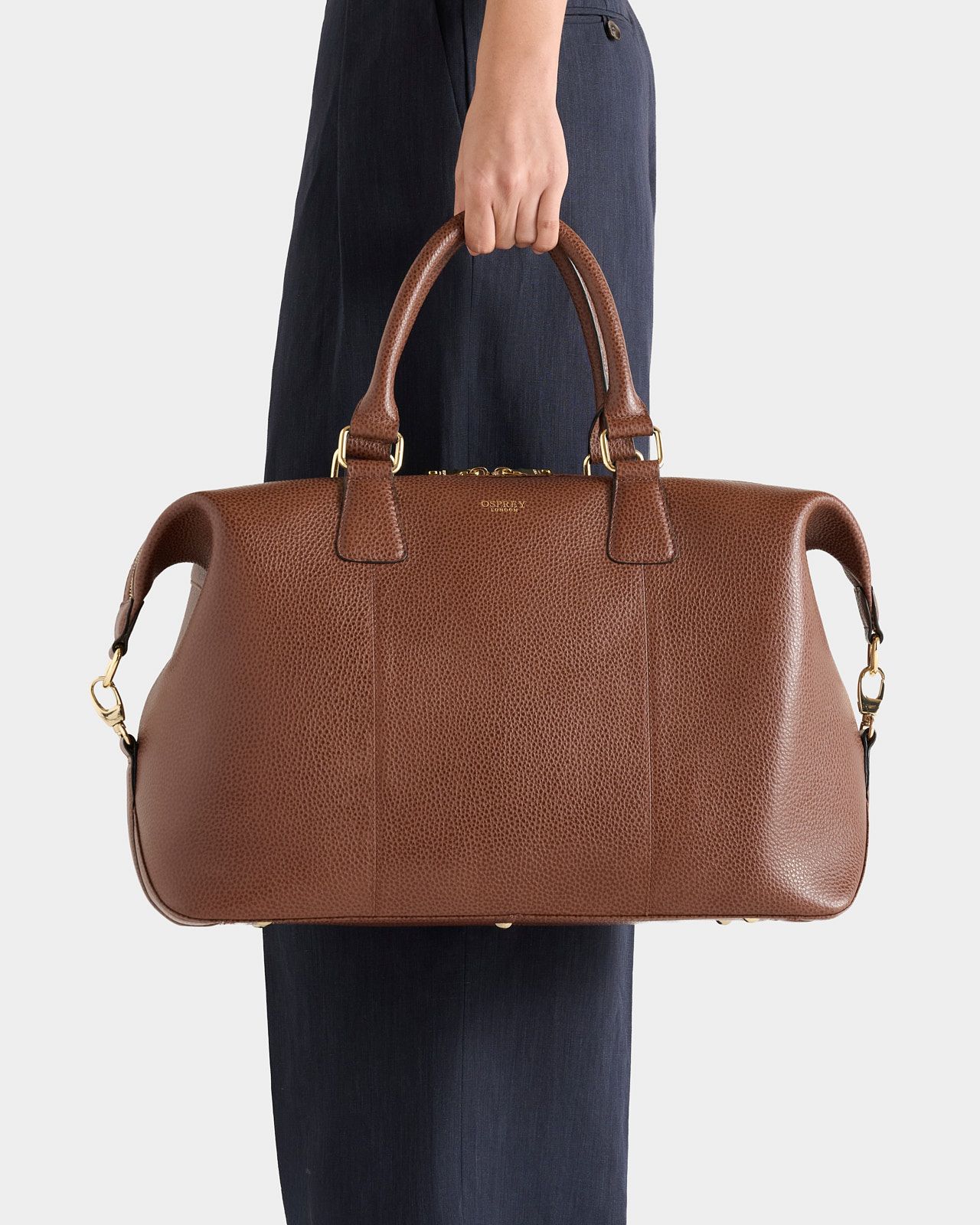 Image number 1 of The Adaline Leather Weekender in Tan