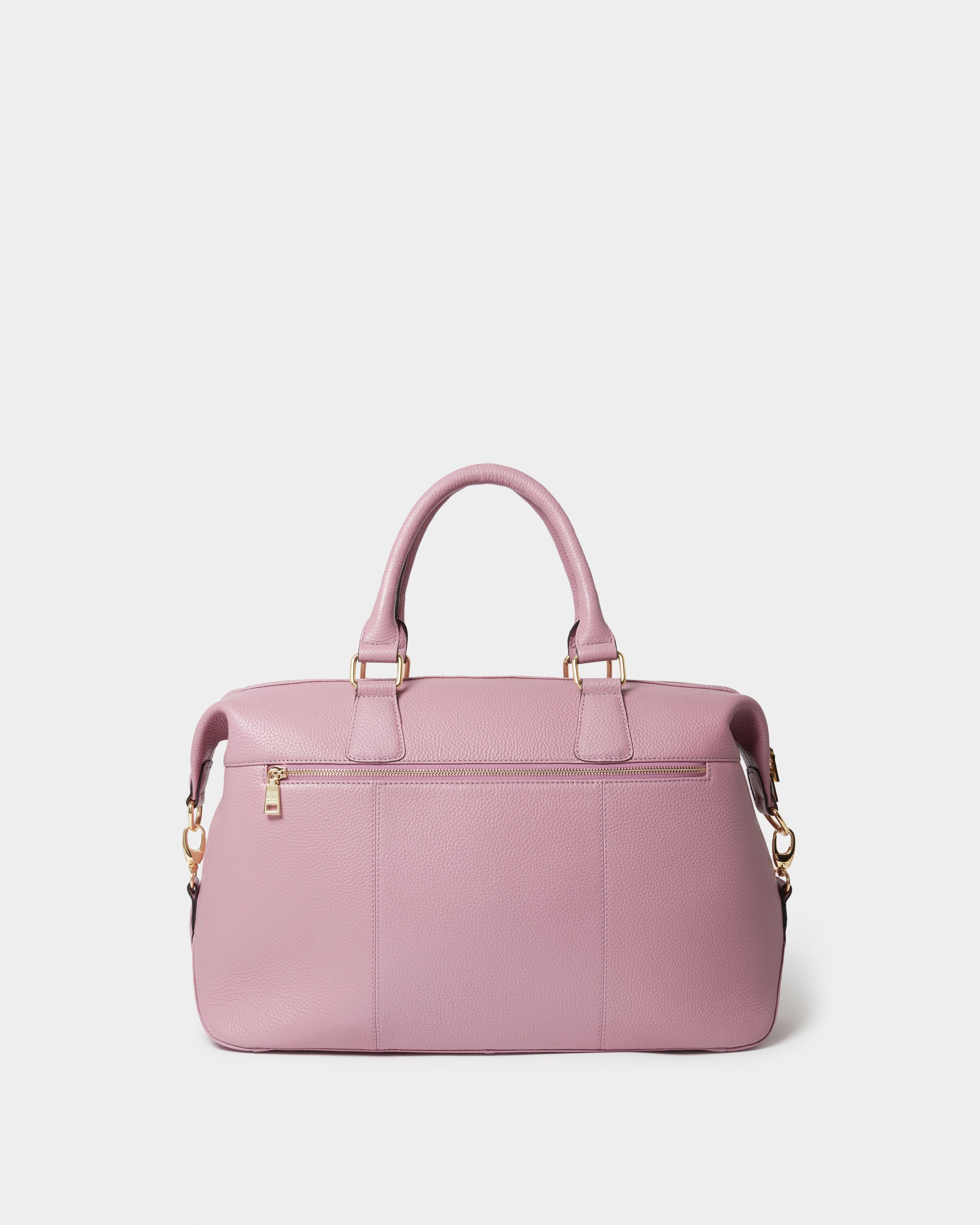 Image number 5 of The Adaline Leather Weekender in Heather