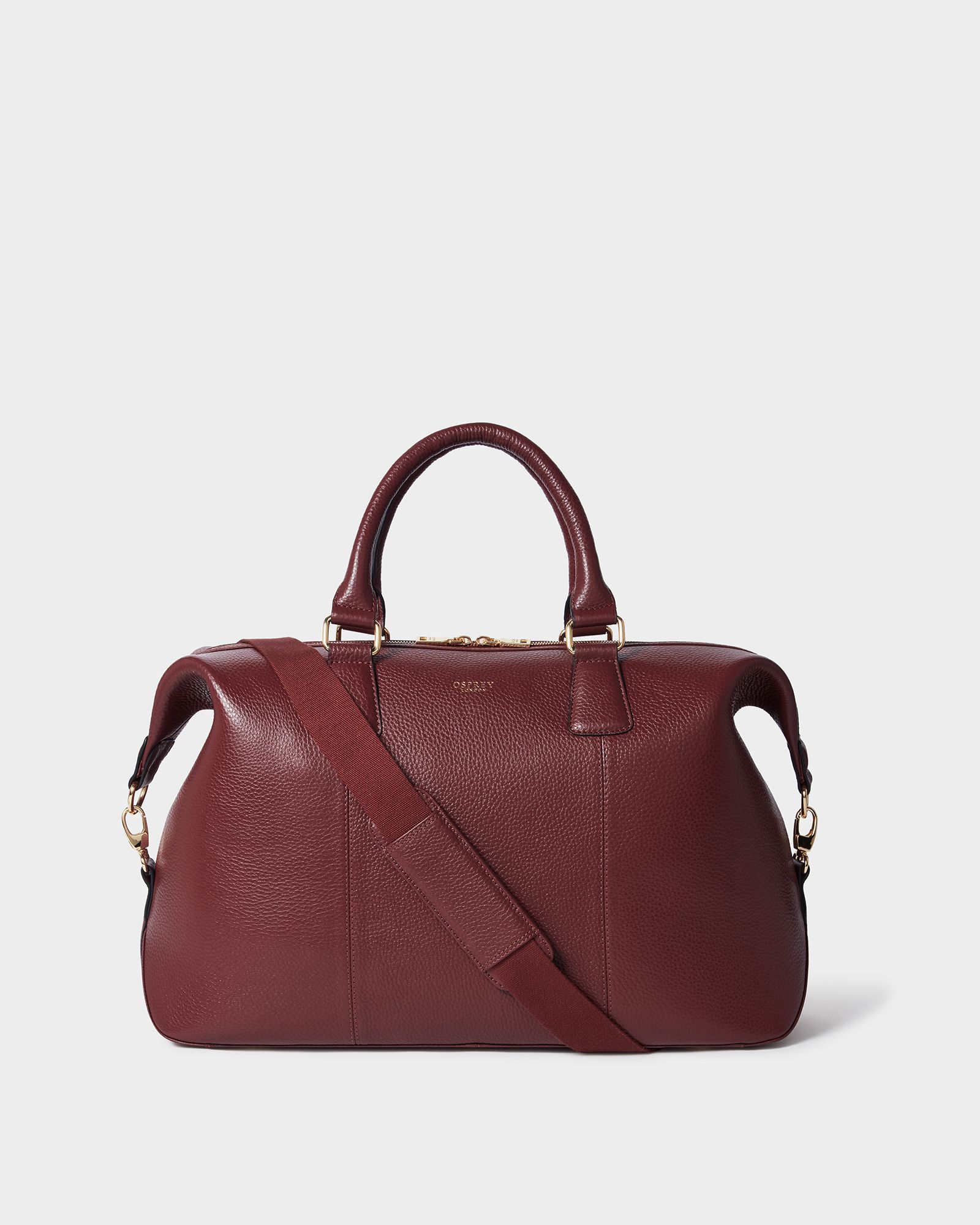 Image number 1 of The Adaline Leather Weekender in Merlot