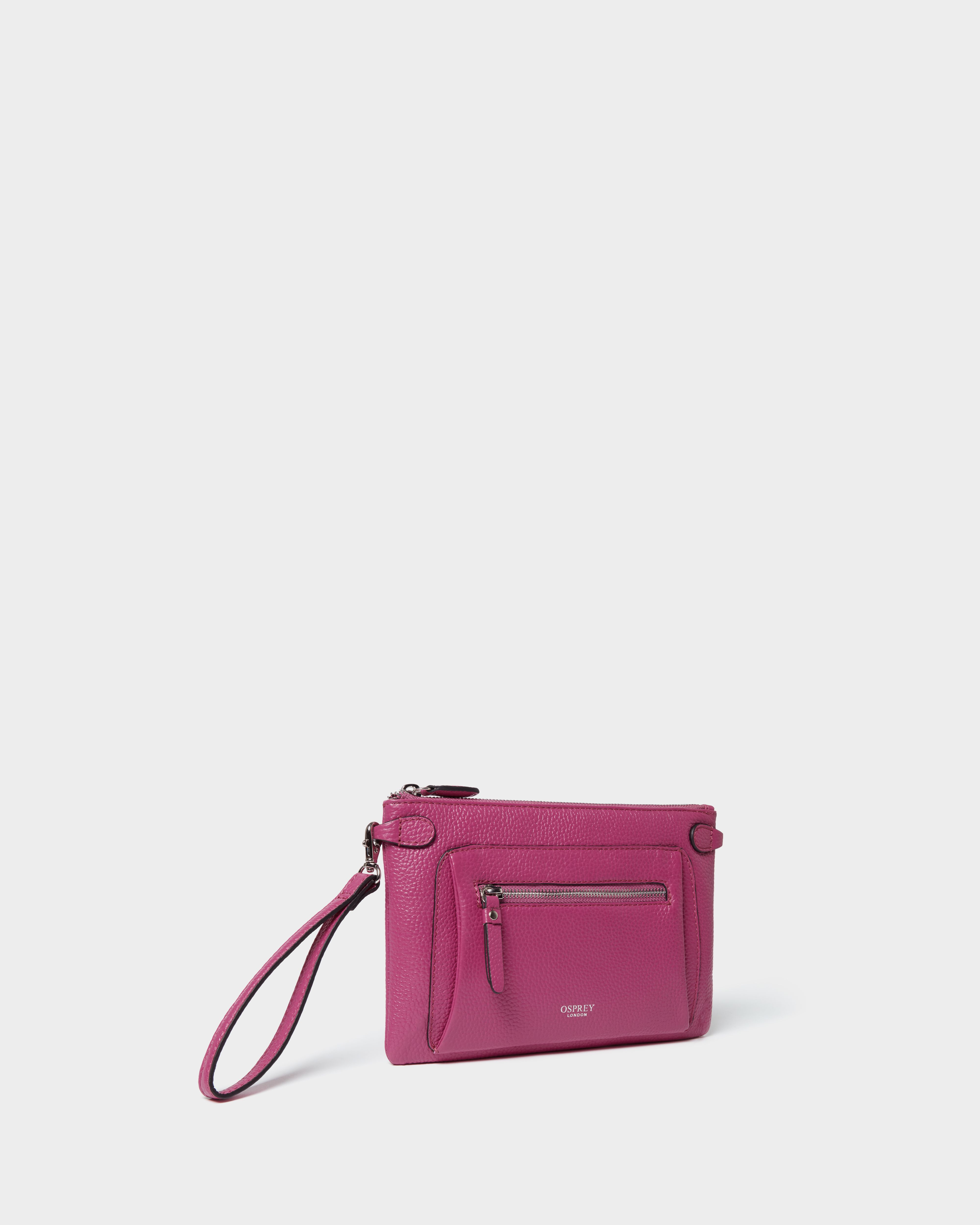 Image number 2 of The Ruby Leather Crossbody in Wild Orchid