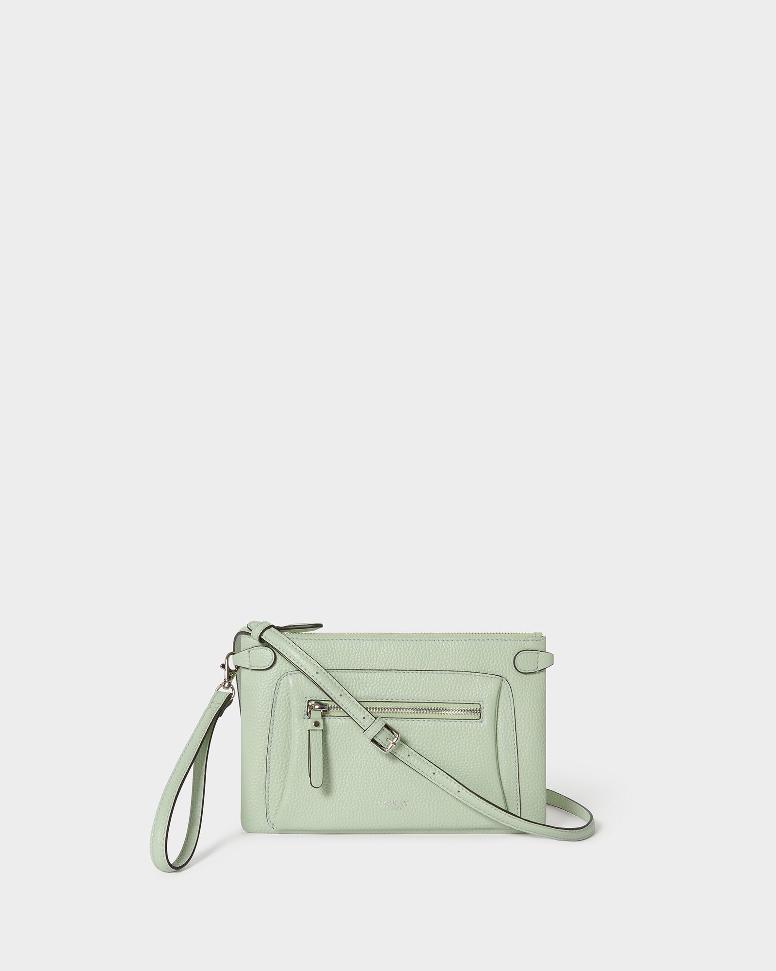 Image number 1 of The Ruby Leather Crossbody in Mint