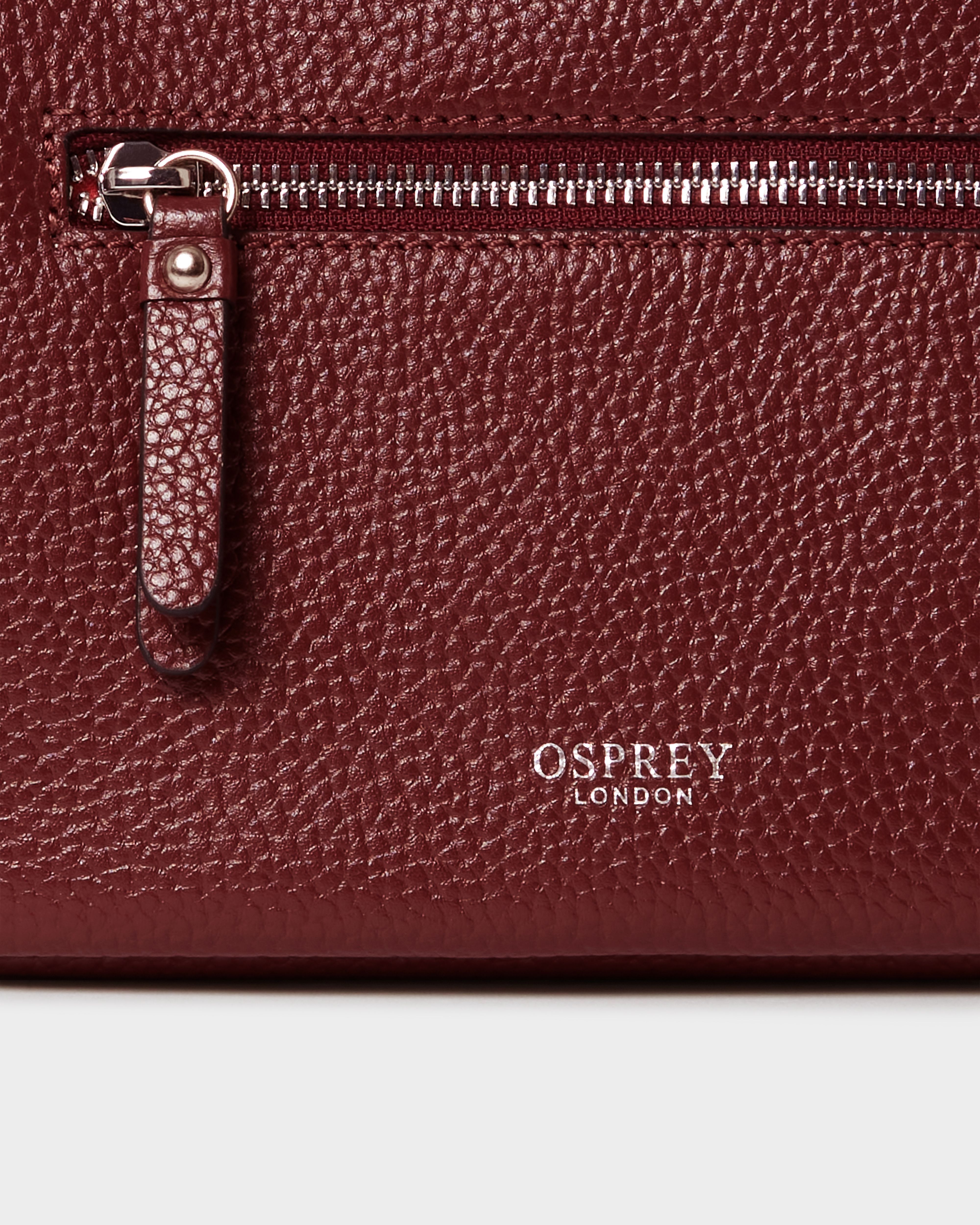 Image number 5 of The Ruby Leather Crossbody in Merlot