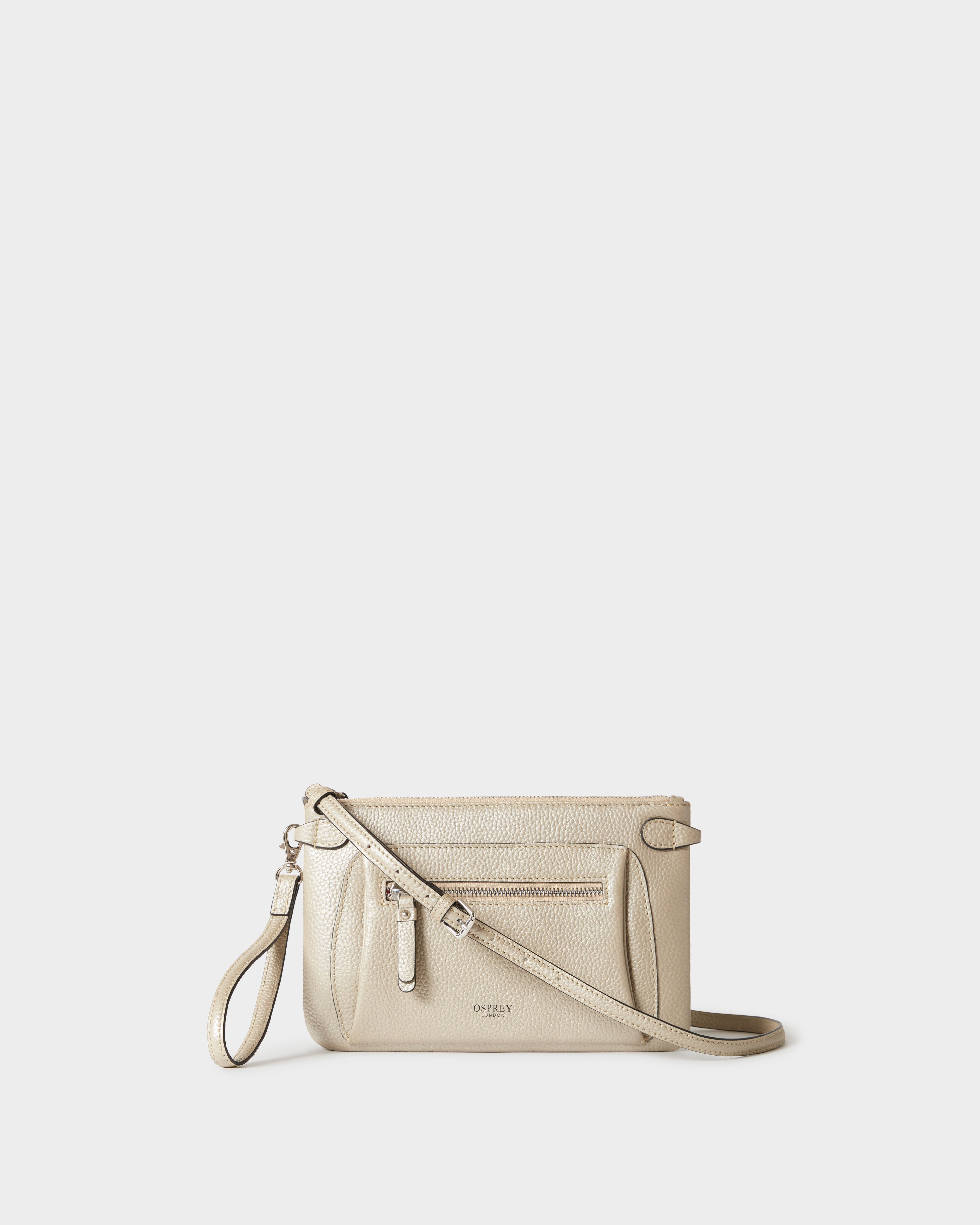 The Ruby Leather Crossbody in Gold