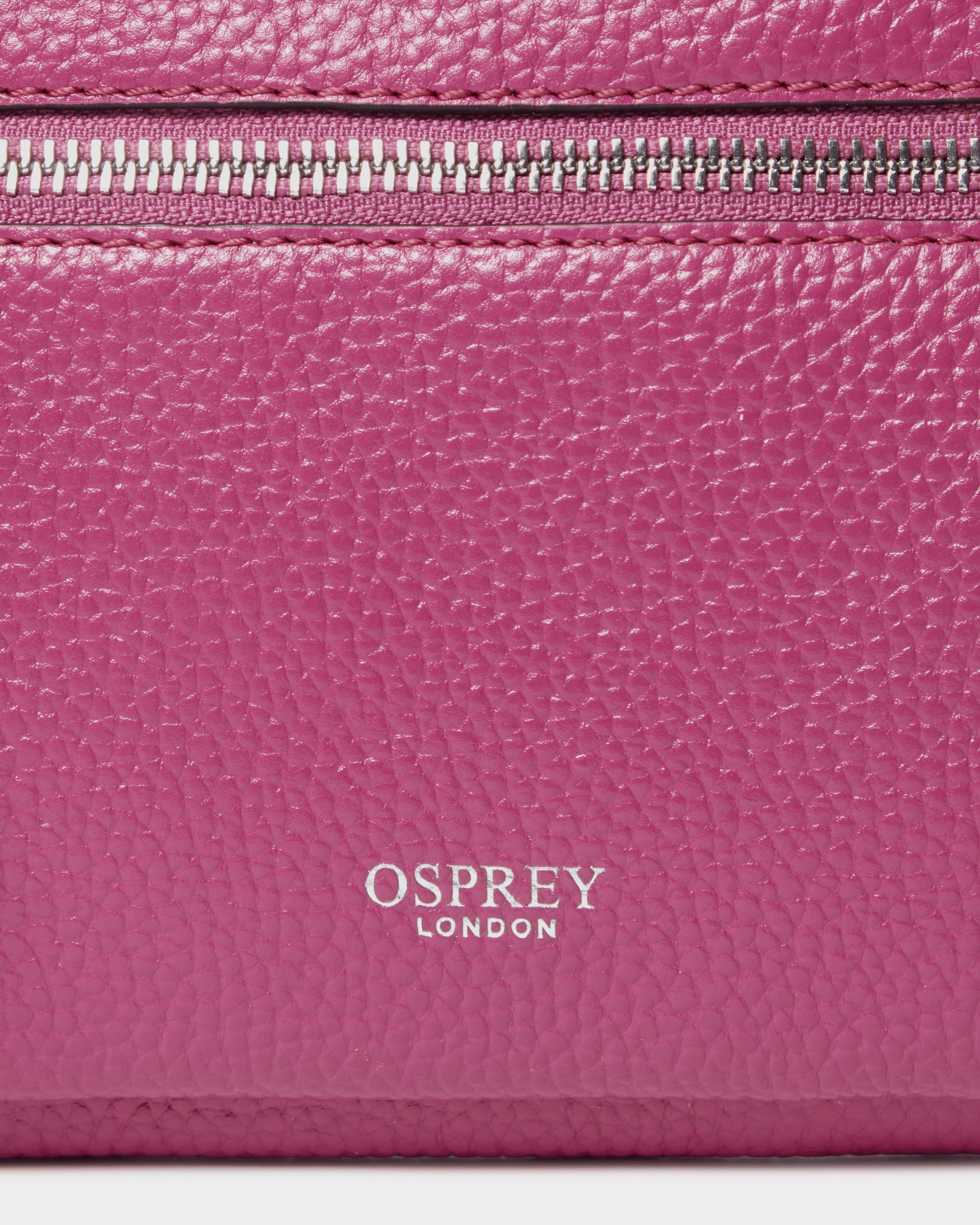 Image number 5 of The Ruby Leather Crossbody in Wild Orchid