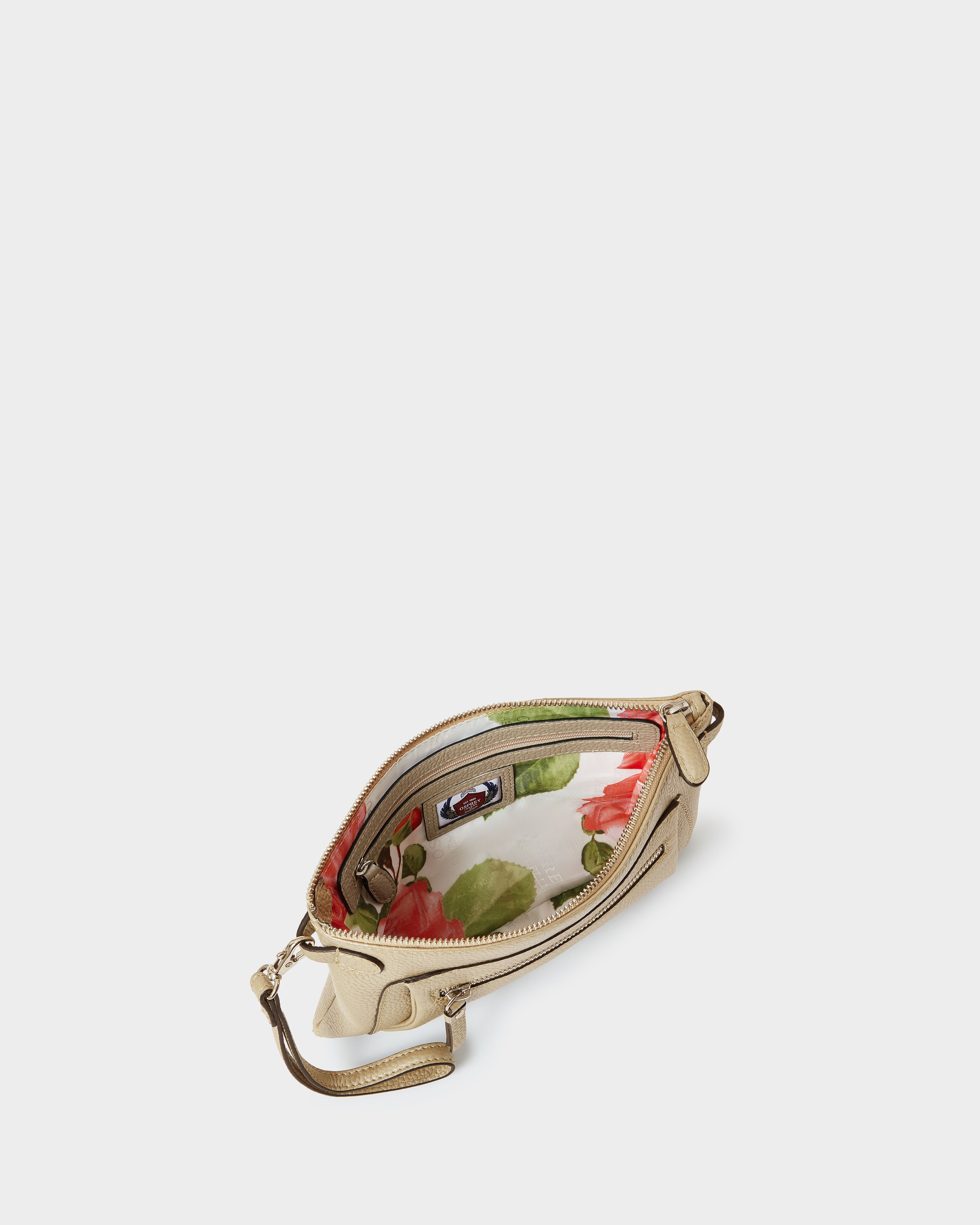 Image number 4 of The Ruby Leather Crossbody in Gold