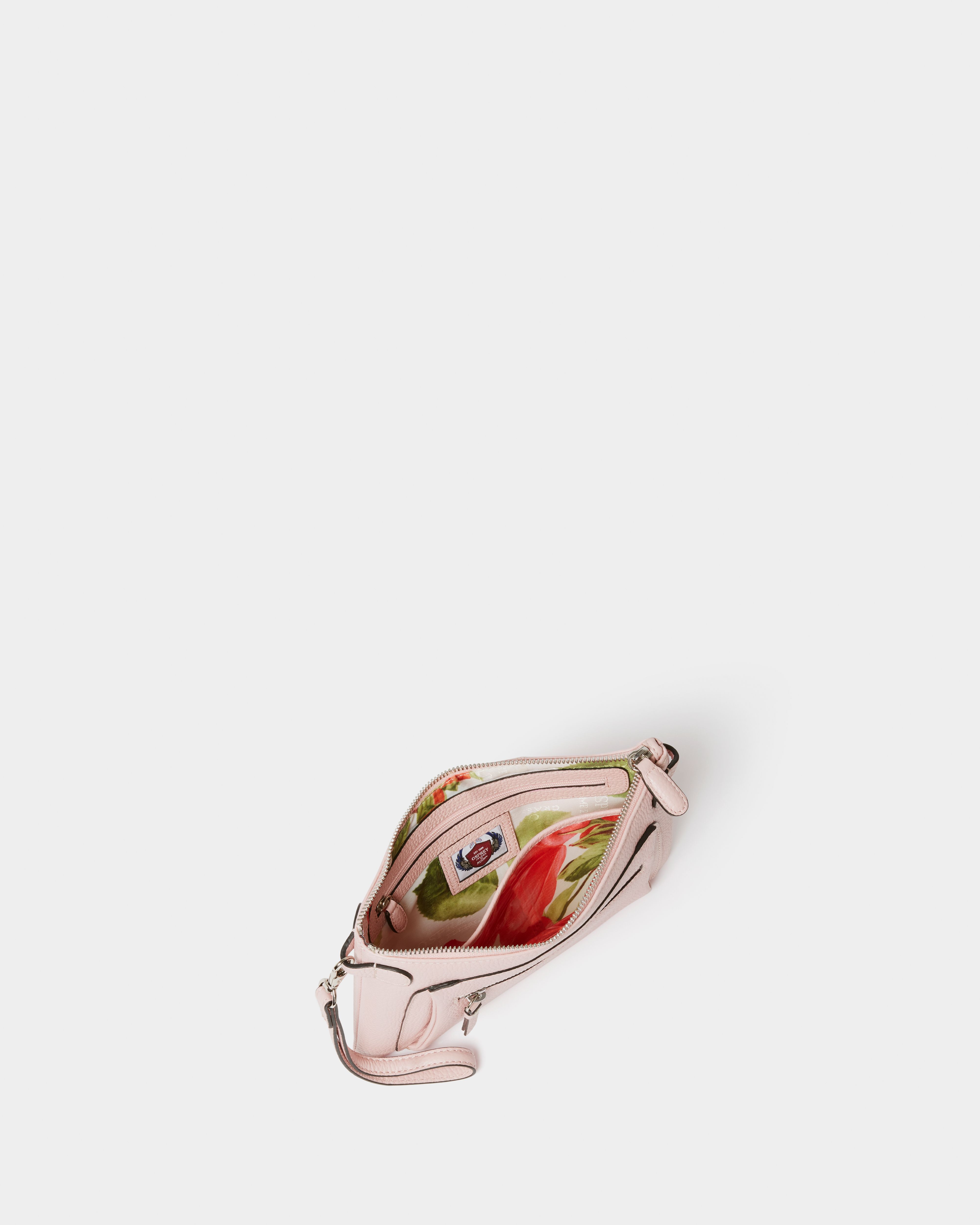 Image number 4 of The Ruby Leather Crossbody Clutch in Shell