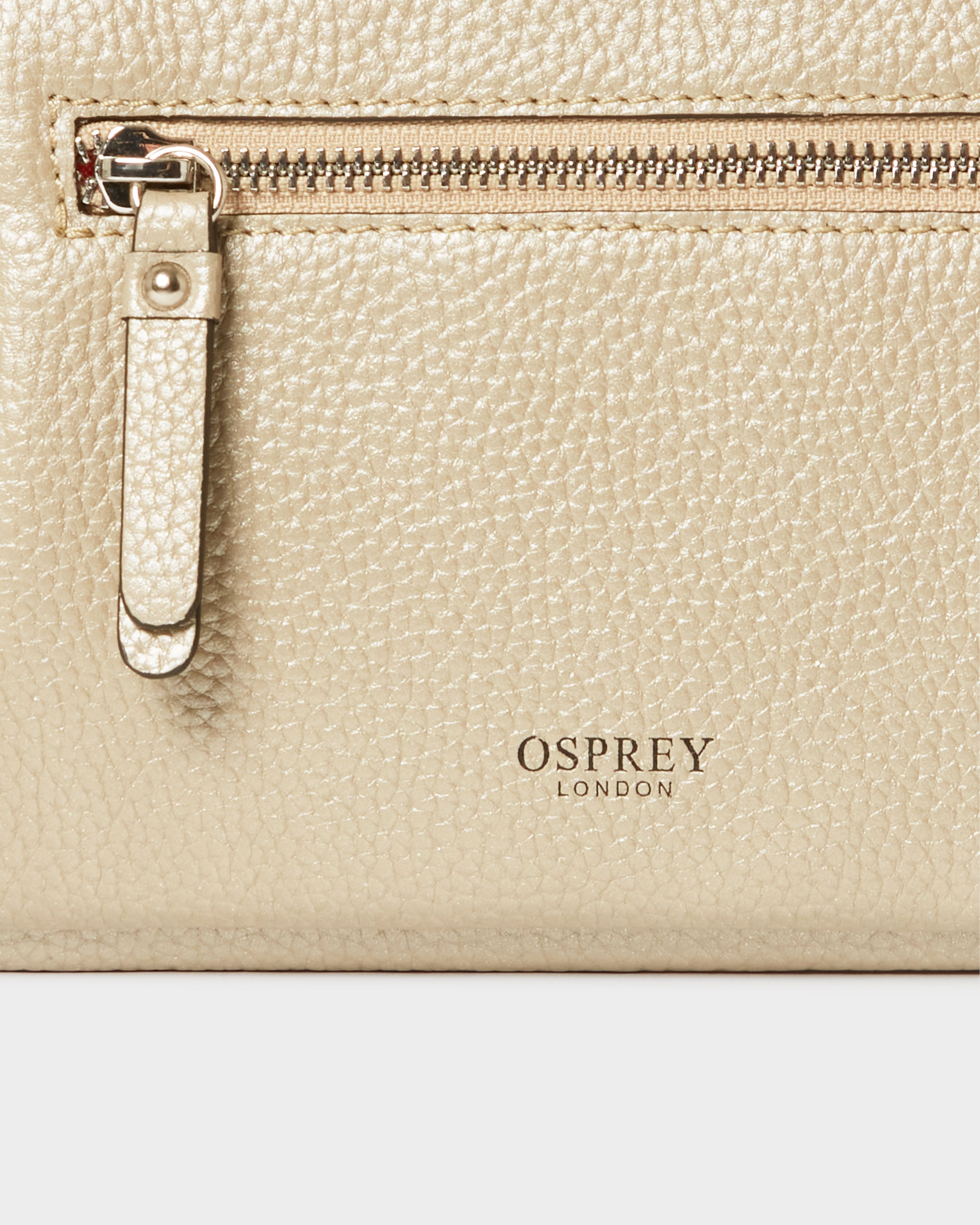 Image number 5 of The Ruby Leather Crossbody in Gold