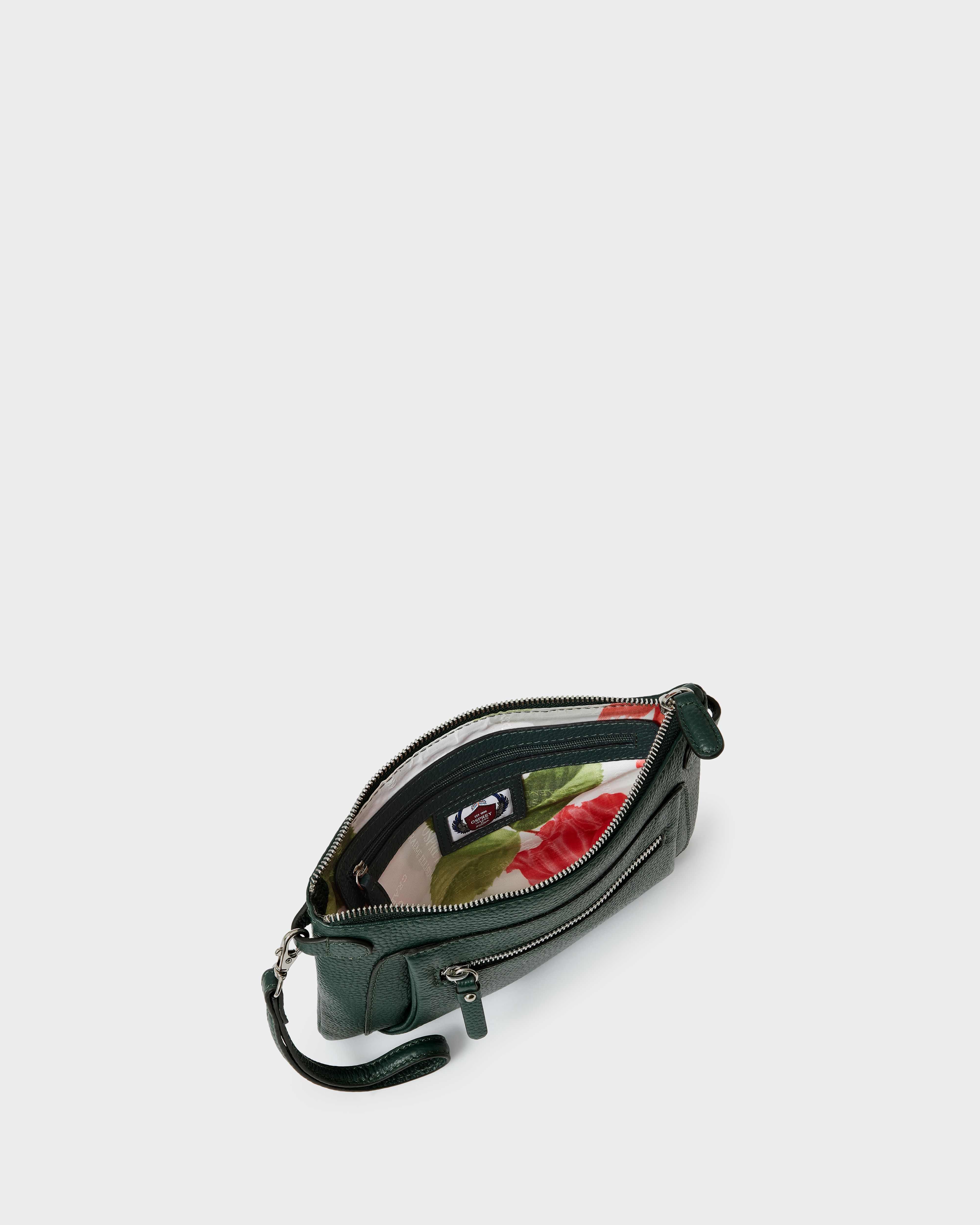 Image number 4 of The Ruby Leather Crossbody in Forest