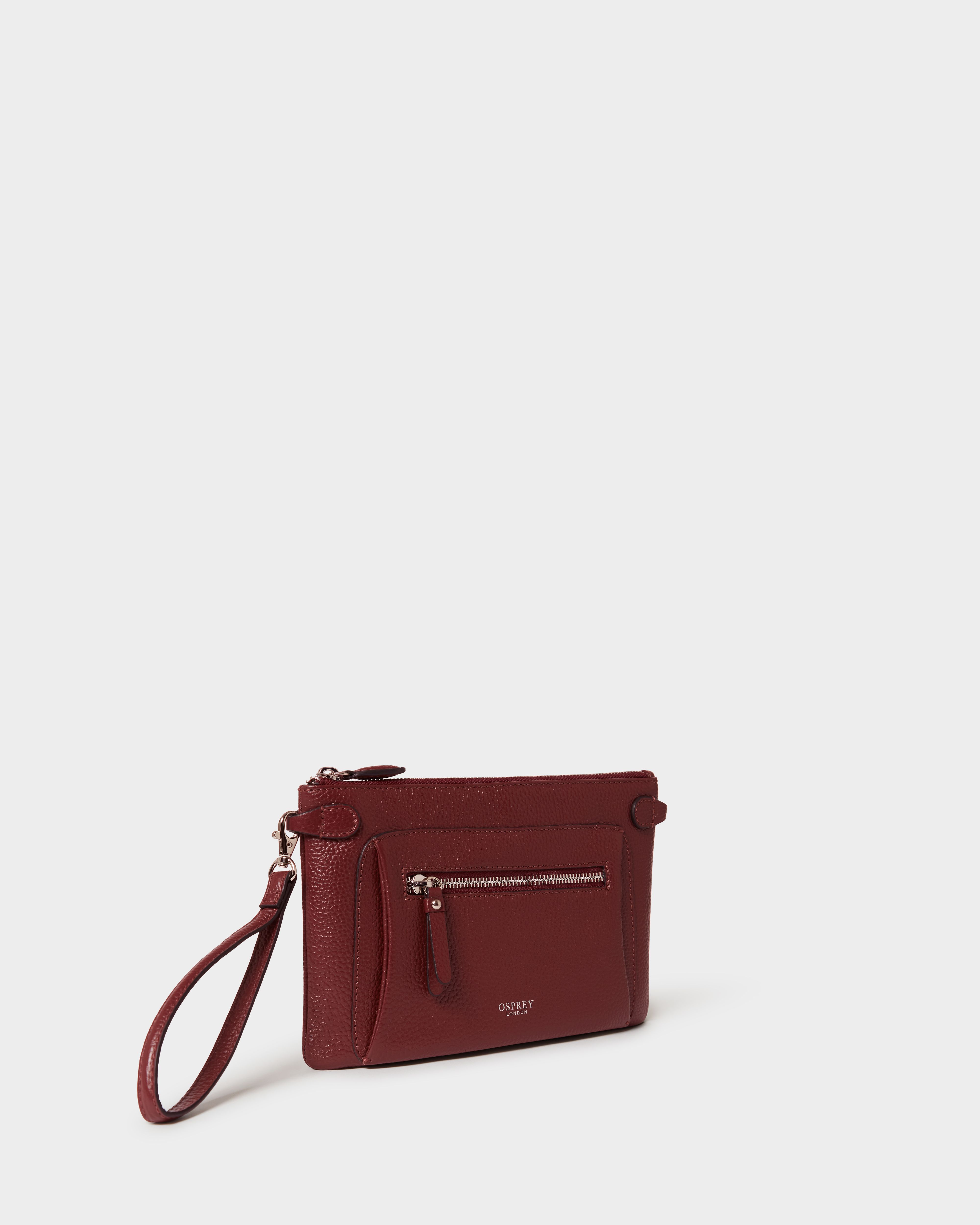 Image number 2 of The Ruby Leather Crossbody in Merlot