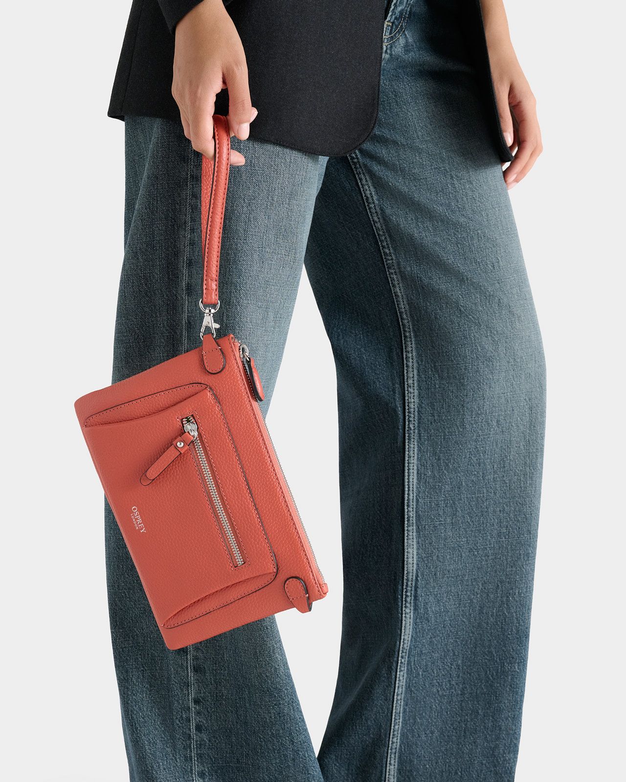 Image number 1 of The Ruby Leather Crossbody in Burnt Orange