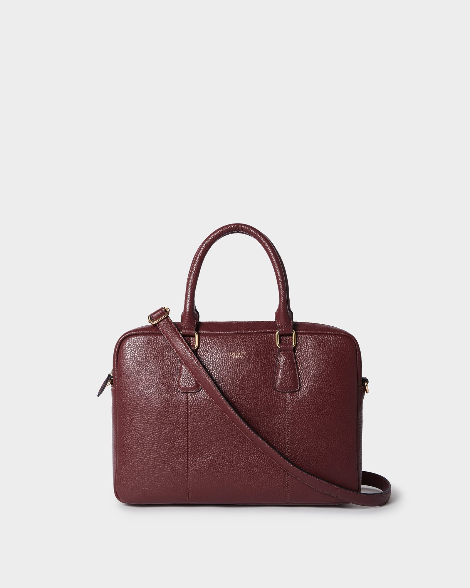 Image number 1 of The Adaline Leather Laptop in Merlot