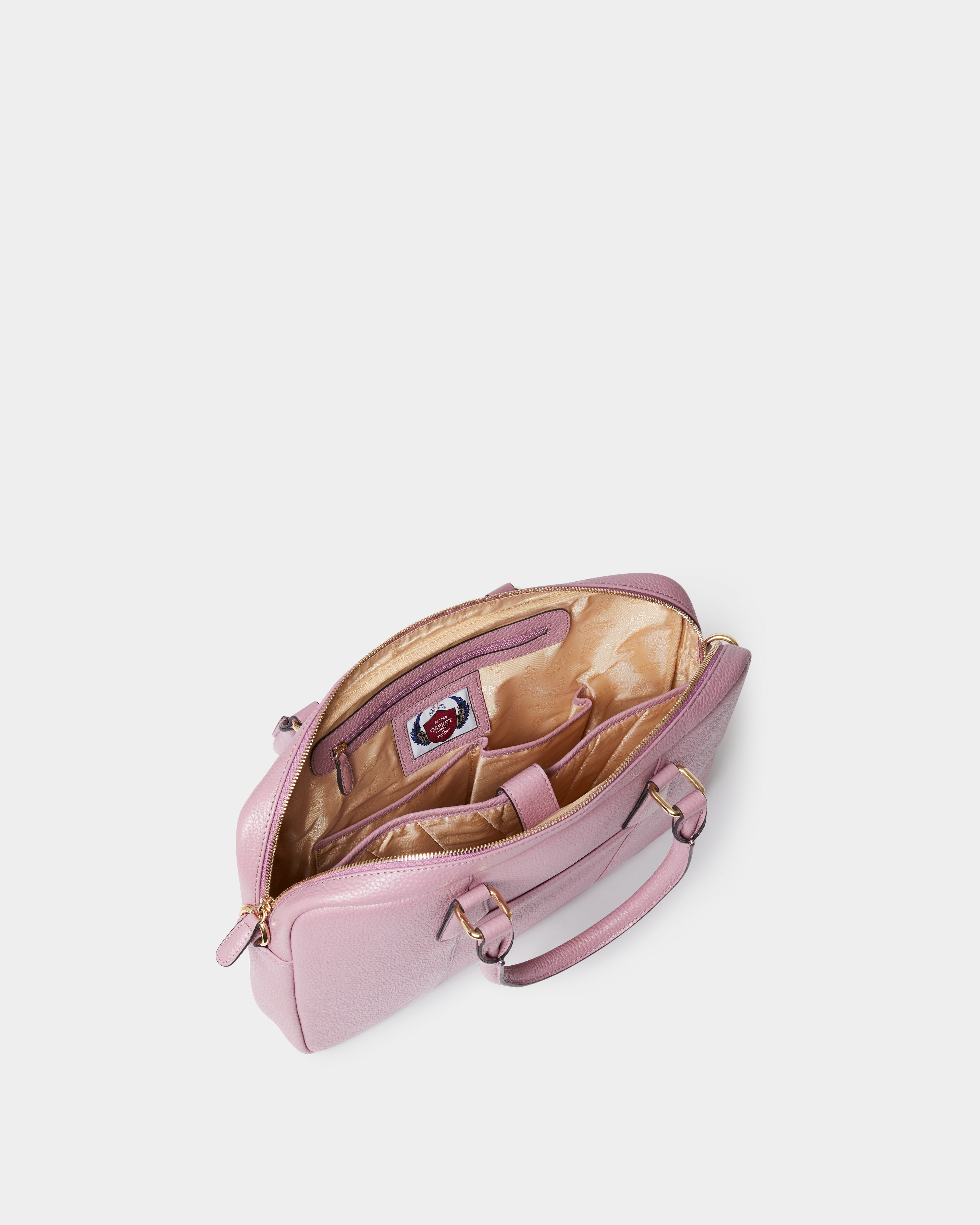 Image number 4 of The Adaline Leather Laptop Bag in Heather