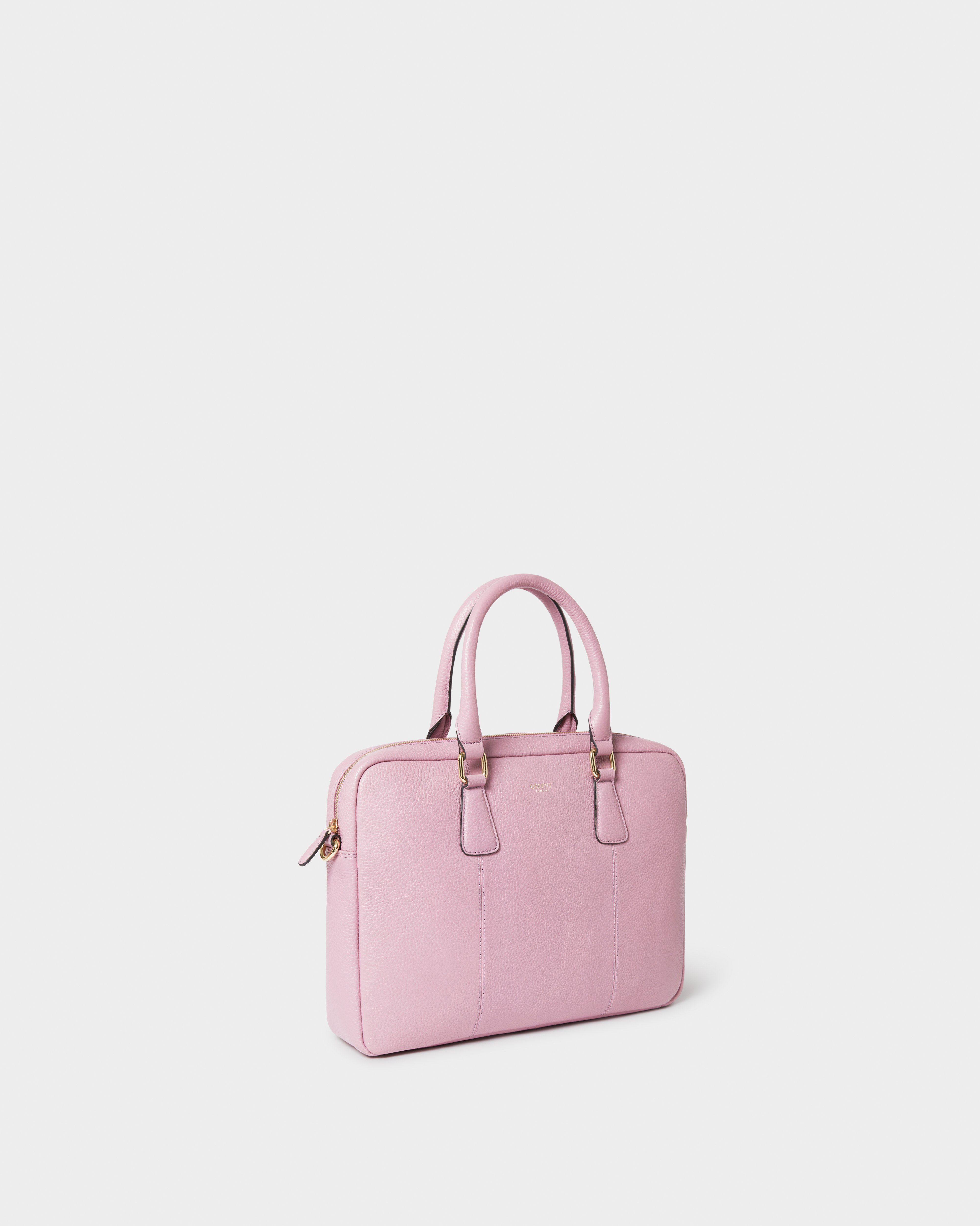 Image number 2 of The Adaline Leather Laptop Bag in Heather