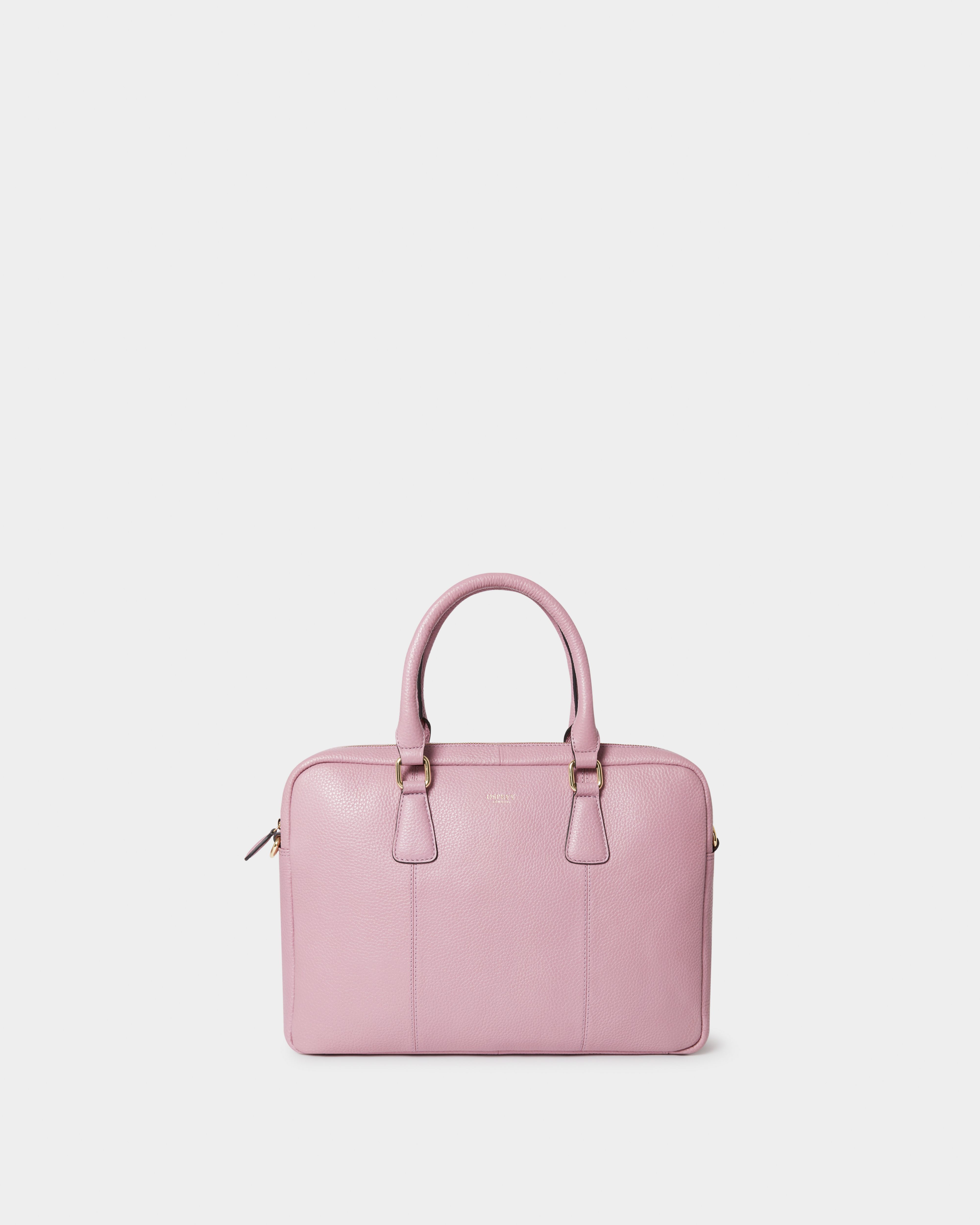 Image number 3 of The Adaline Leather Laptop Bag in Heather