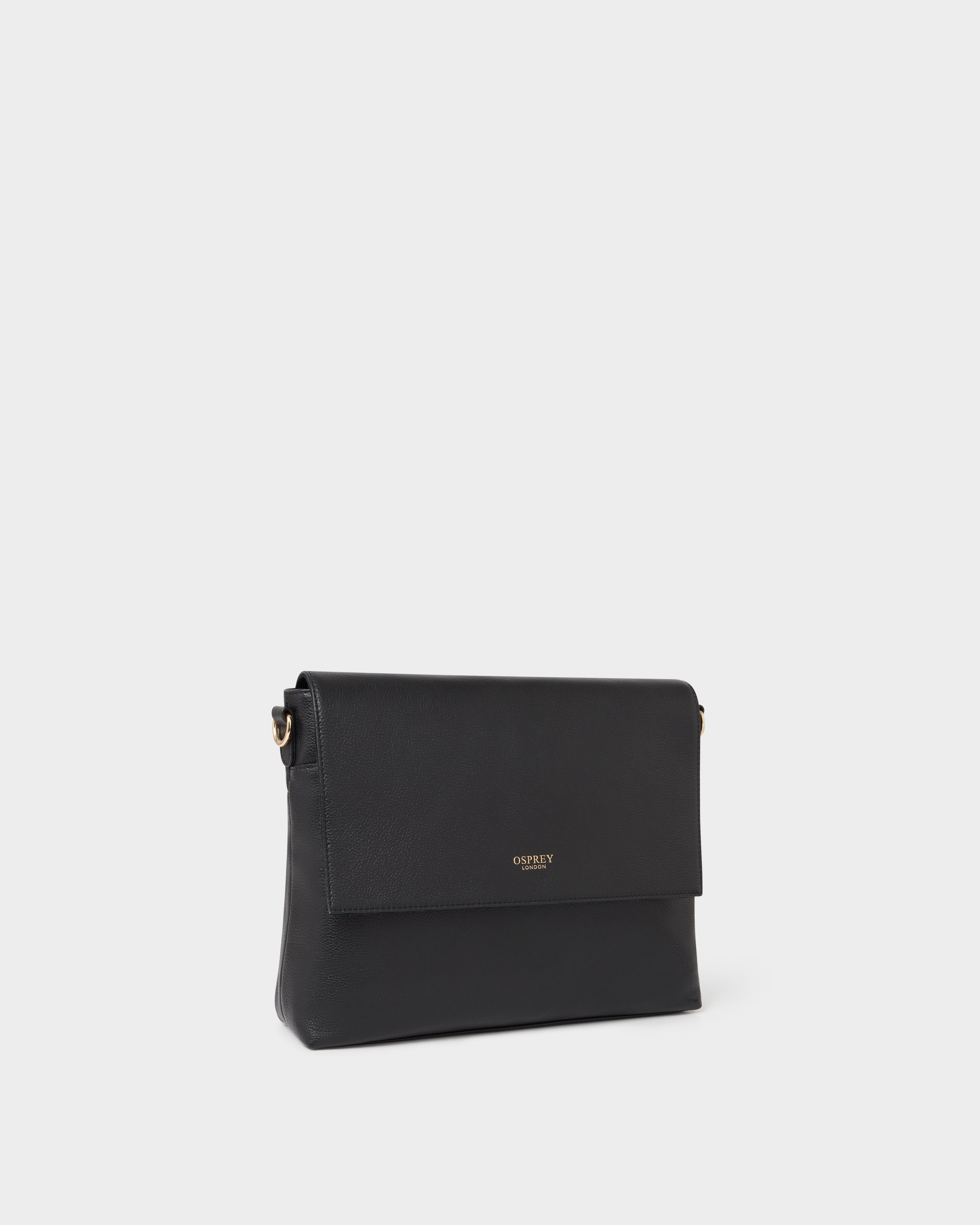 osprey black grained leather cross body bag London Womens Ladies Iris Grainy Crossbody Shoulder in Fashion The Oxford Sling combines elegance with design Osprey Crossbody Bags for Women