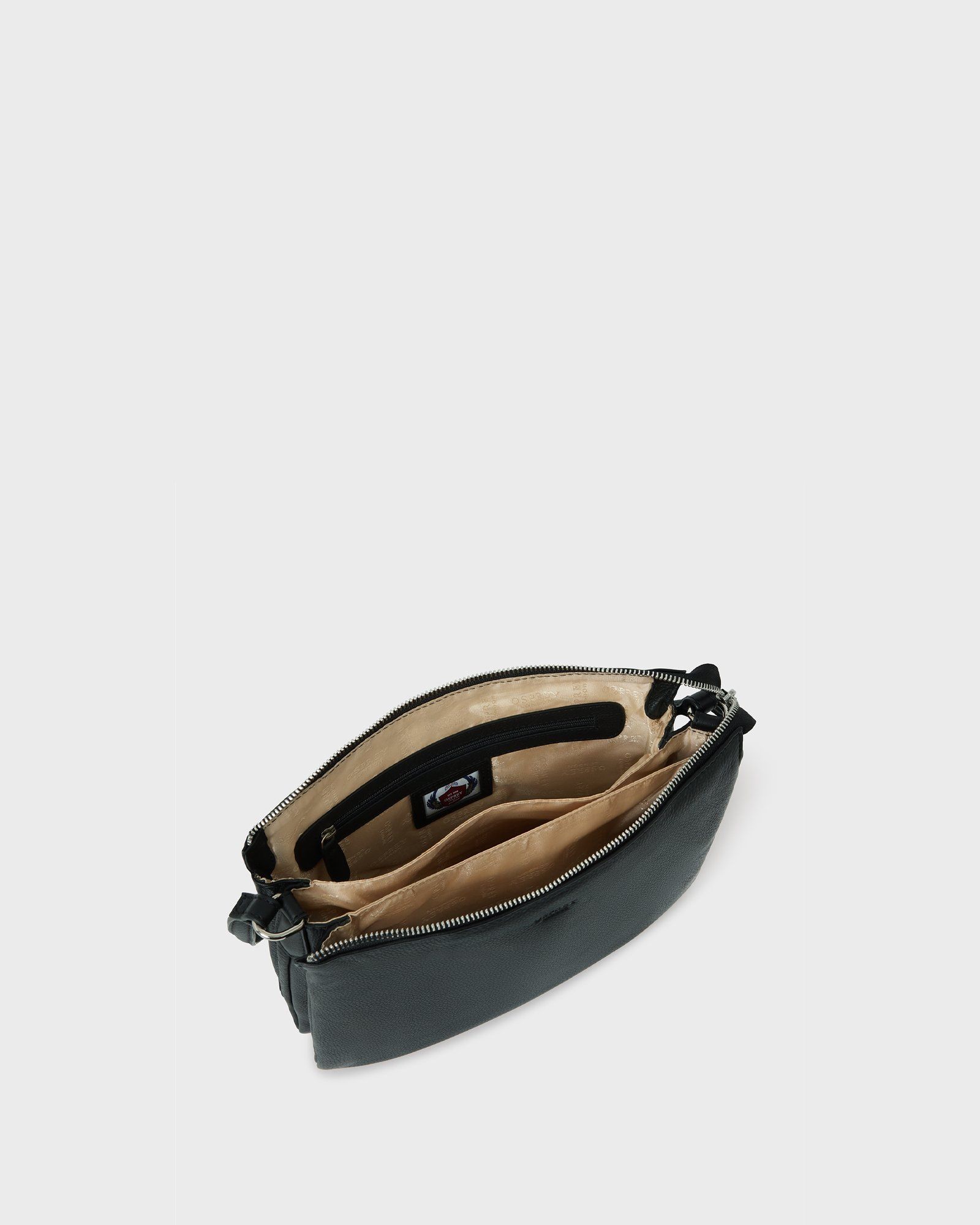 Image number 5 of The Kelso Leather Large Crossbody in Black