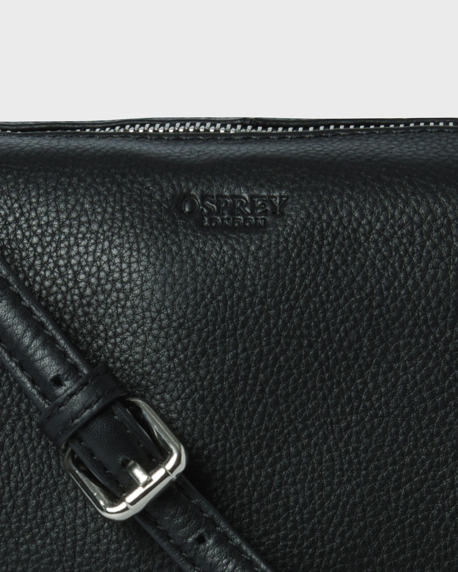 Image number 6 of The Kelso Leather Large Crossbody in Black