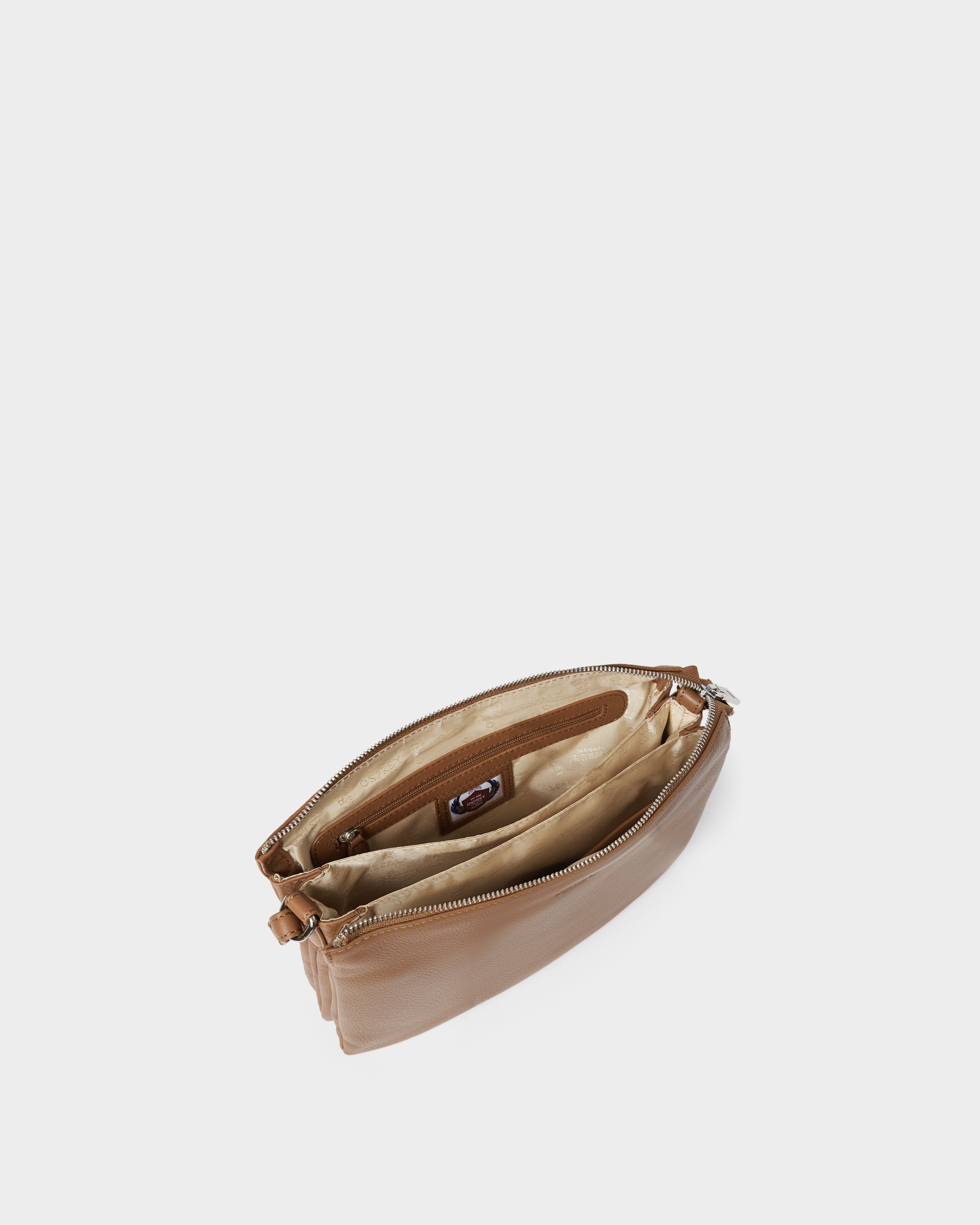Image number 4 of The Kelso Leather Cross-Body in Tan