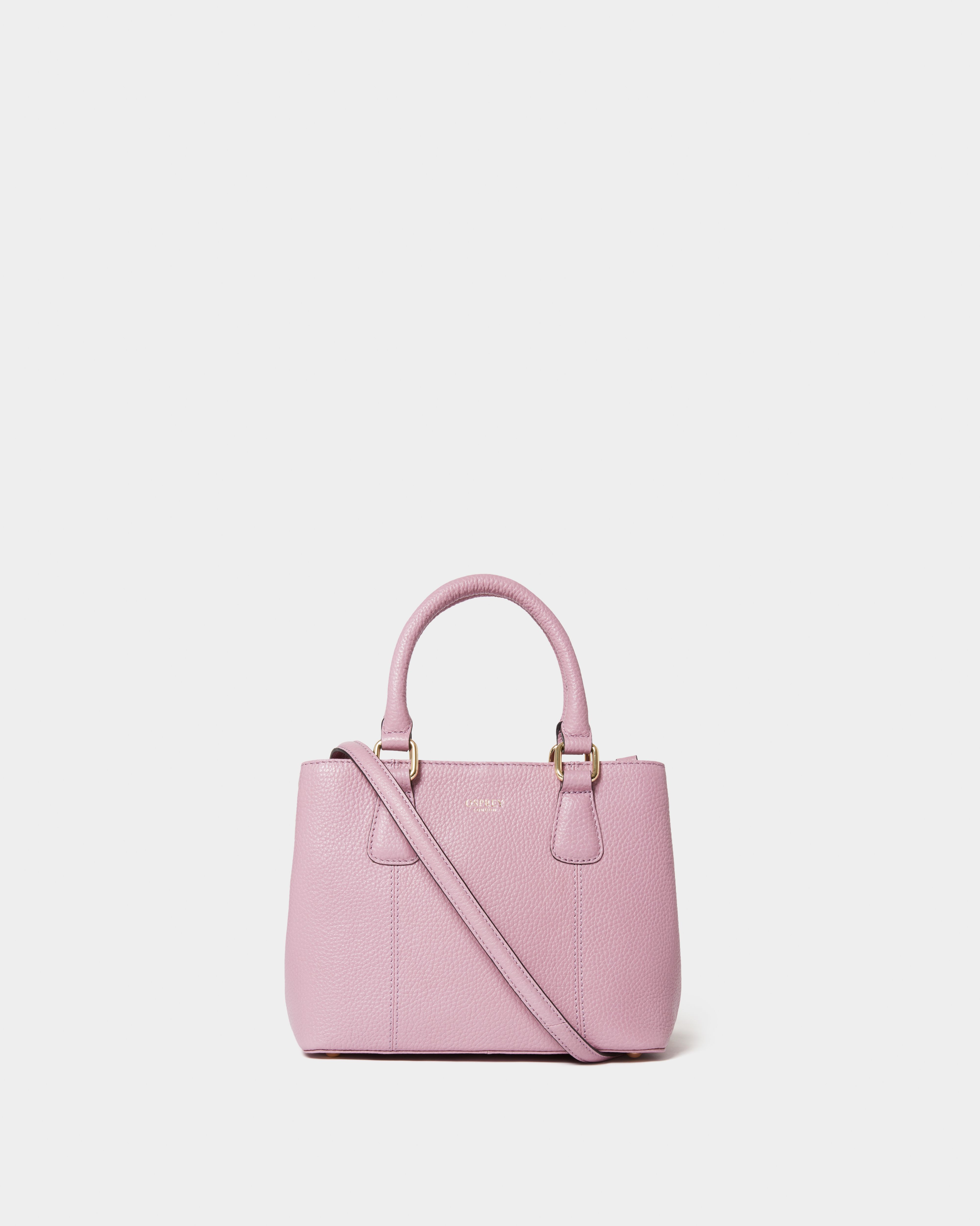 The Adaline Mini Leather Grab in Heather