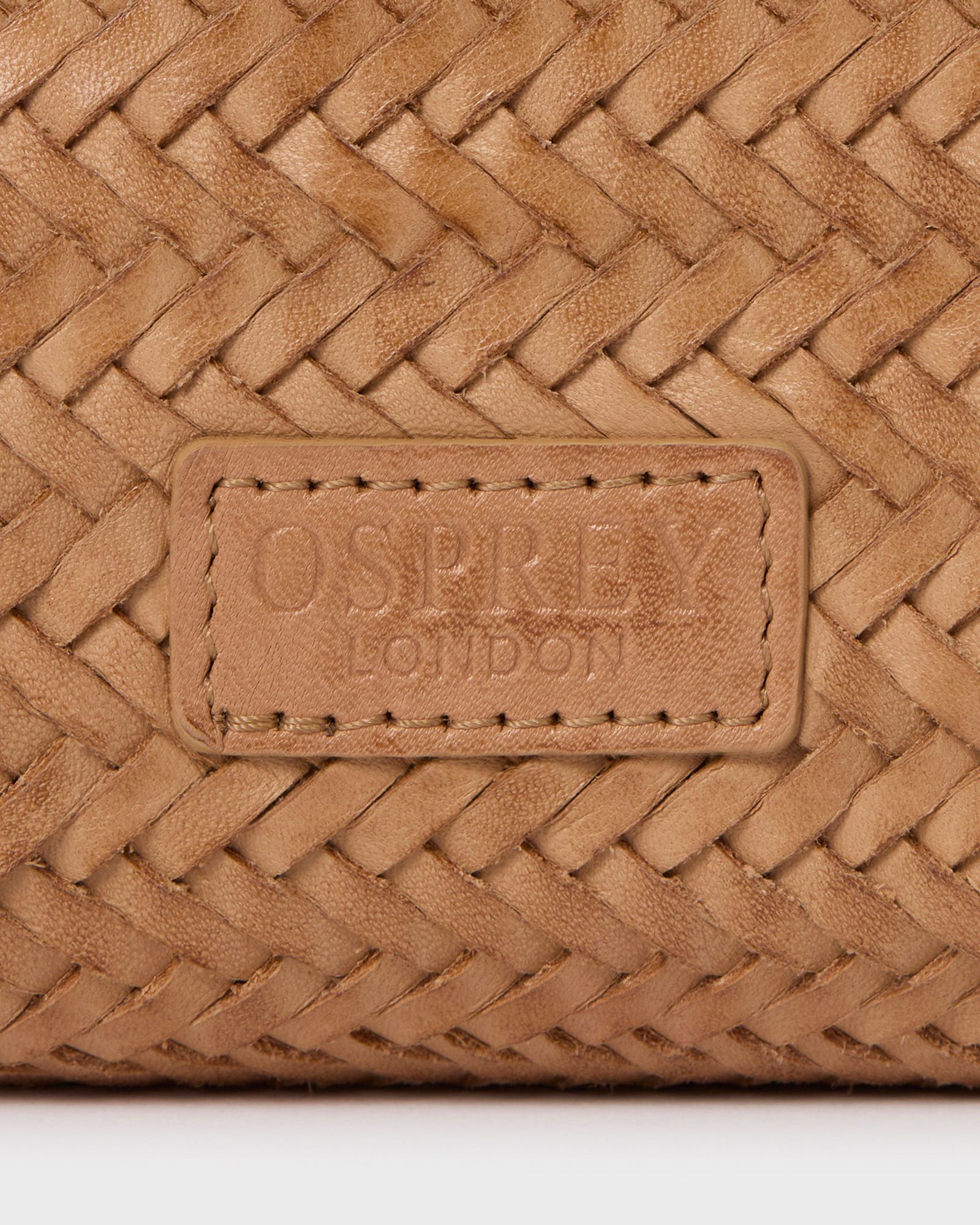 The Joss Woven Leather Crossbody Clutch OSPREY LONDON