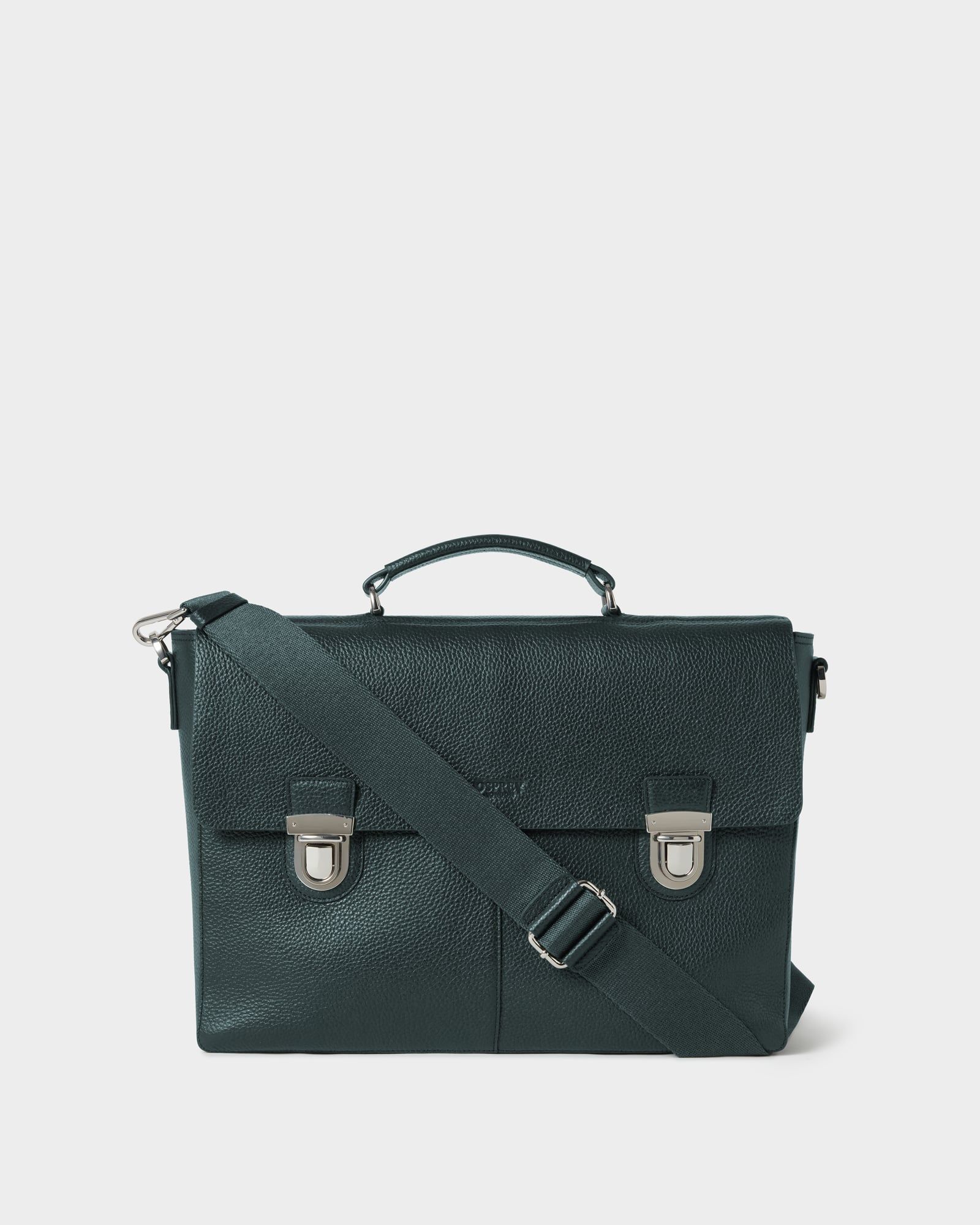 Image number 1 of The Forest Leather Briefcase in Forest