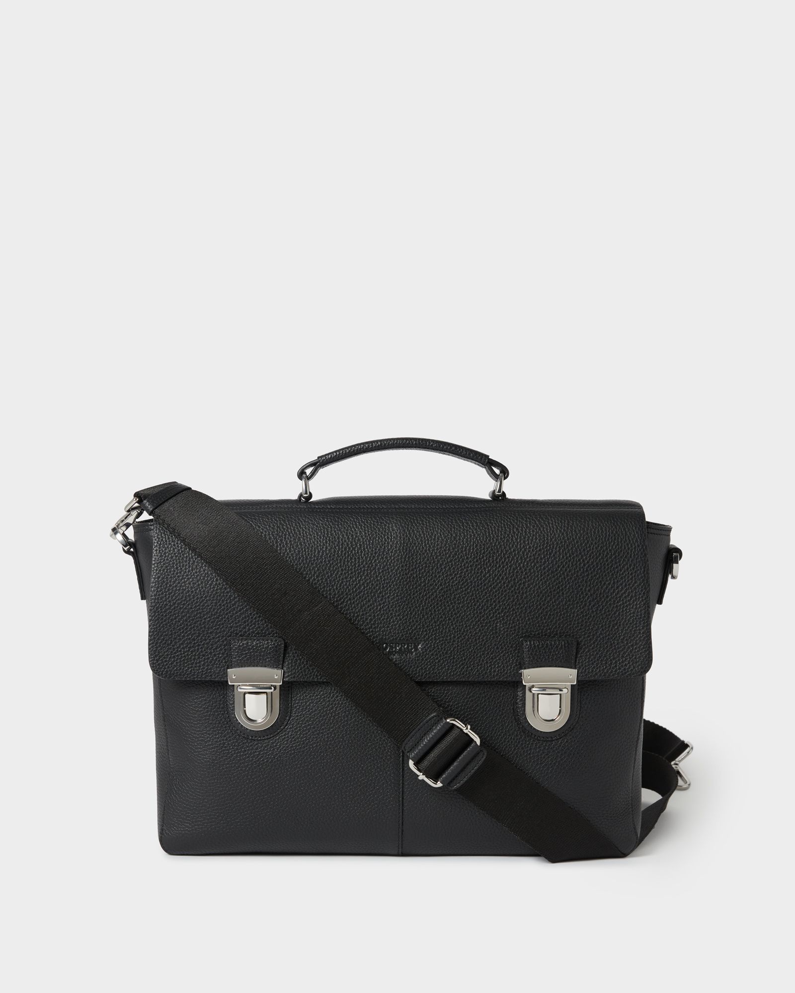 Image number 1 of The Forest Leather Briefcase in Black