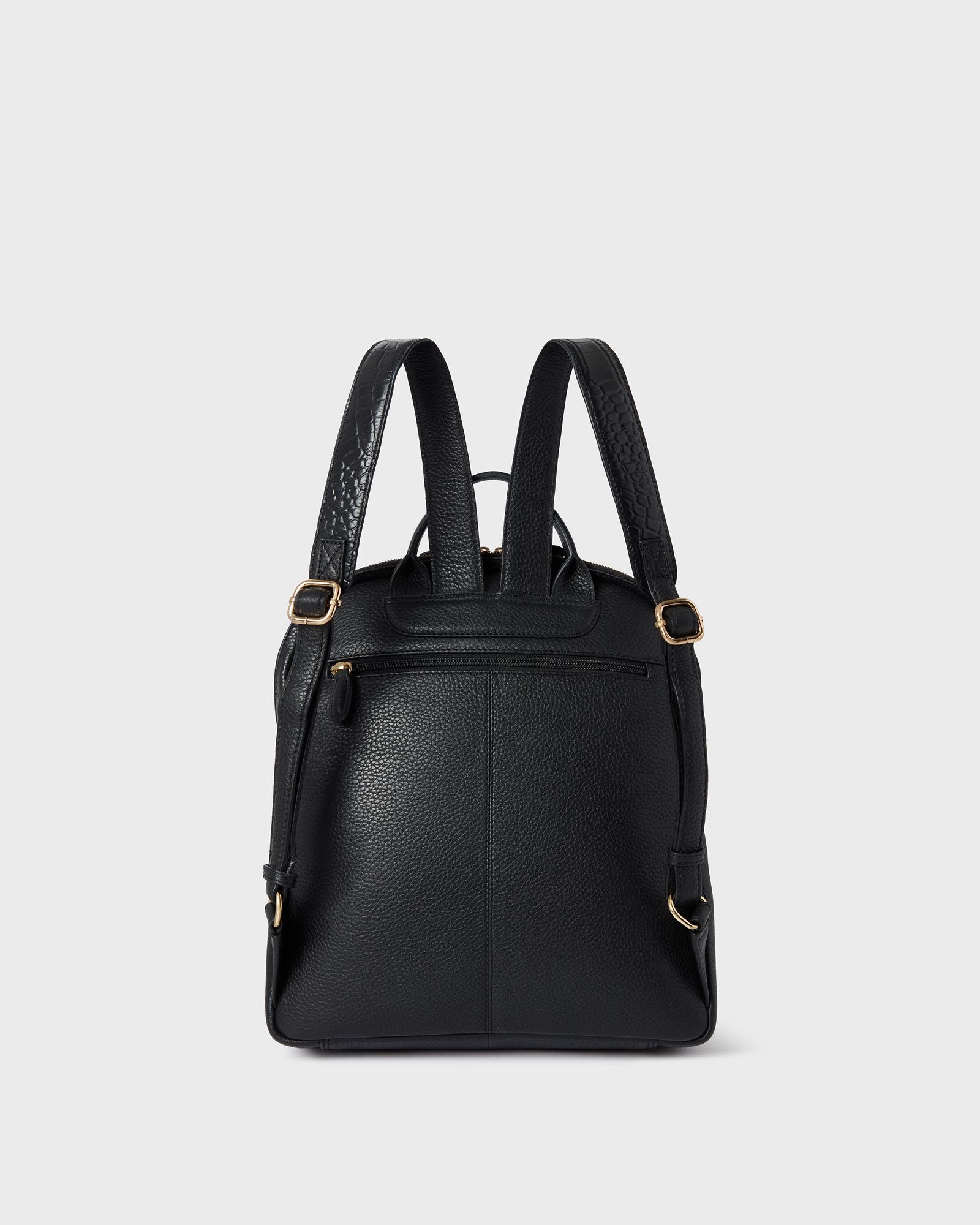 The Kellie Leather Backpack in Black The Kellie Leather Backpack in Teal