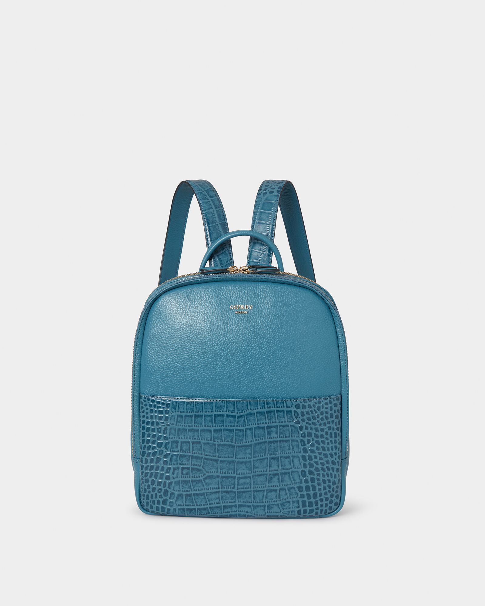 The Kellie Leather Backpack in Teal The Kellie Leather Backpack in Black