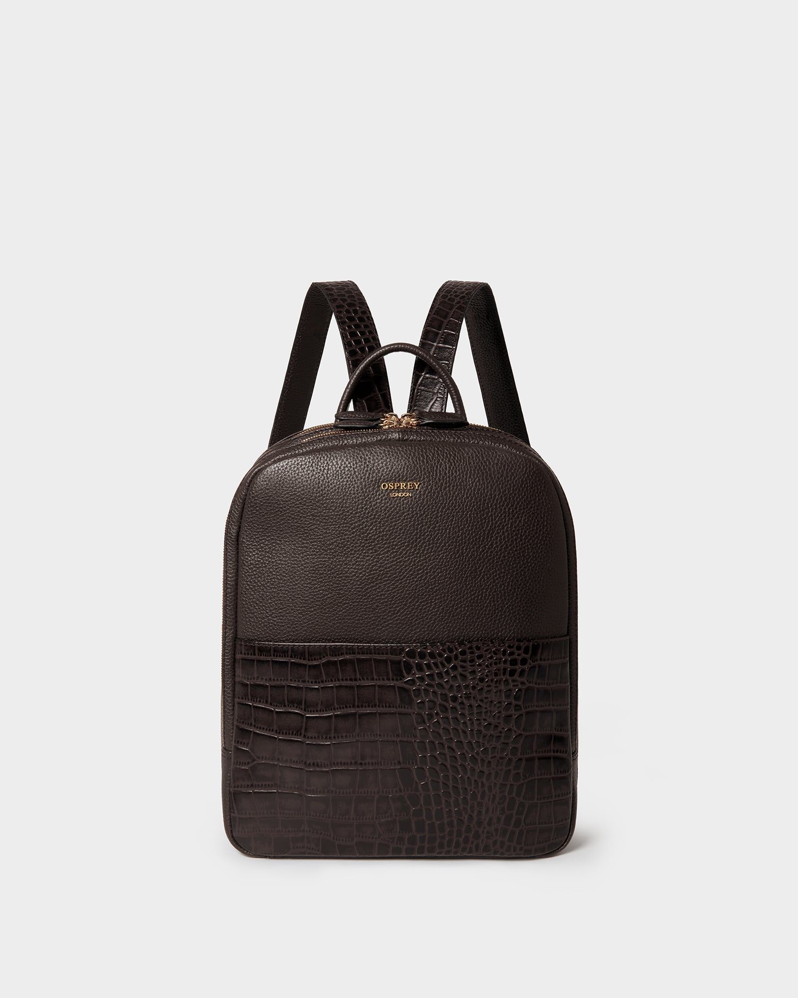 Image number 1 of The Kellie Leather Backpack in  Bitter Chocolate